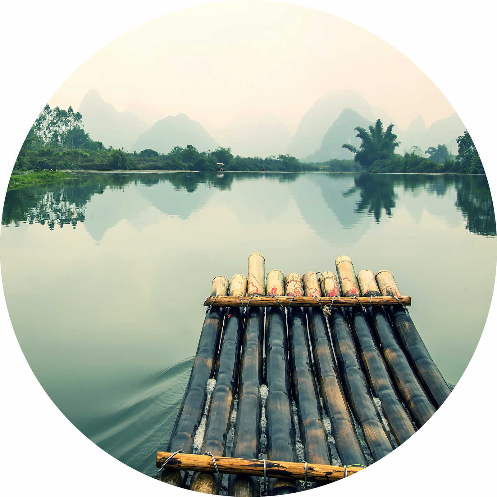         Photo wallpaper round raft trip in China
    