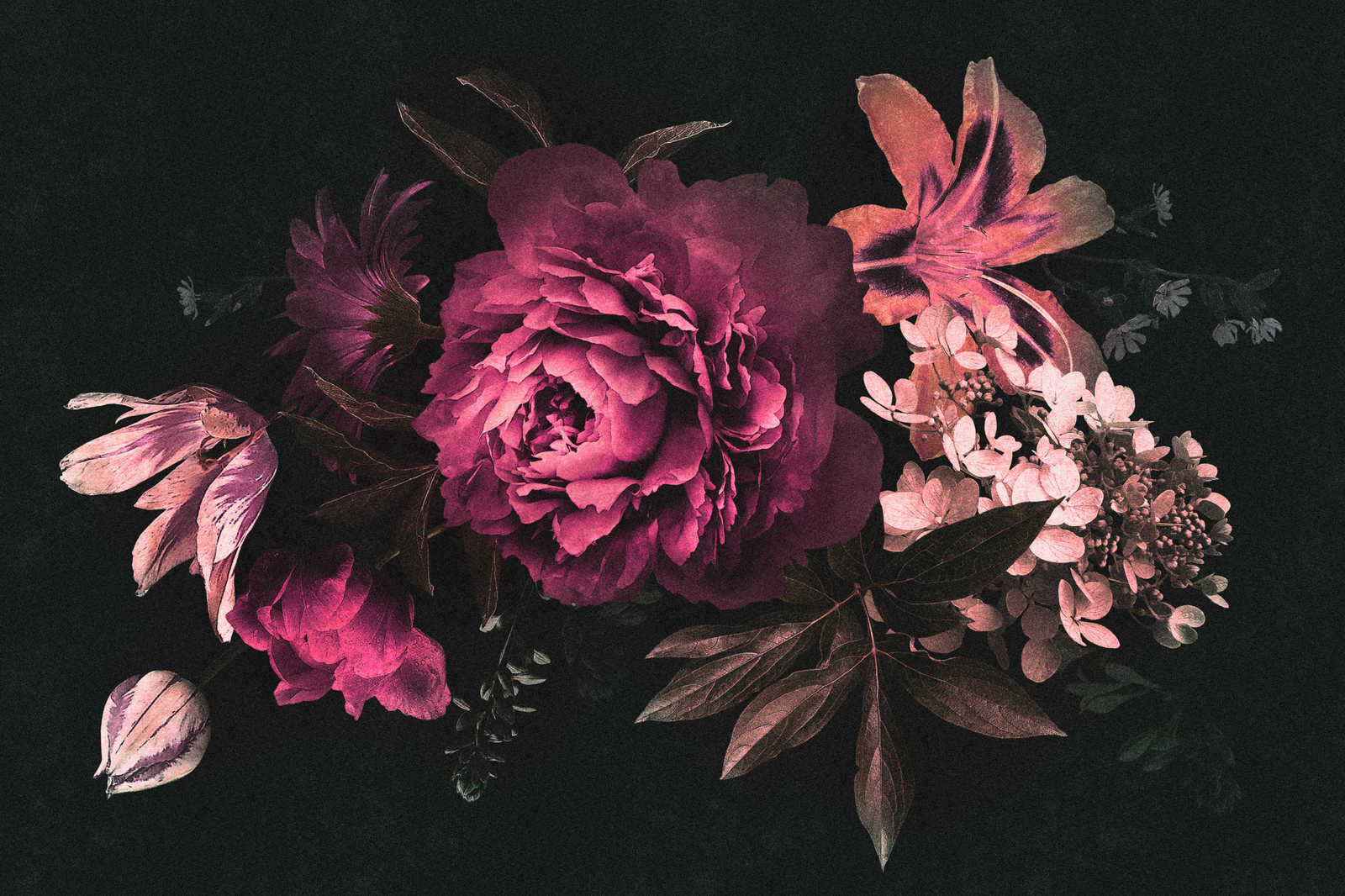             Drama queen 3 - Quadro su tela con bouquet di fiori romantico - Natura qualita consistenza in cartone - 0,90 m x 0,60 m
        