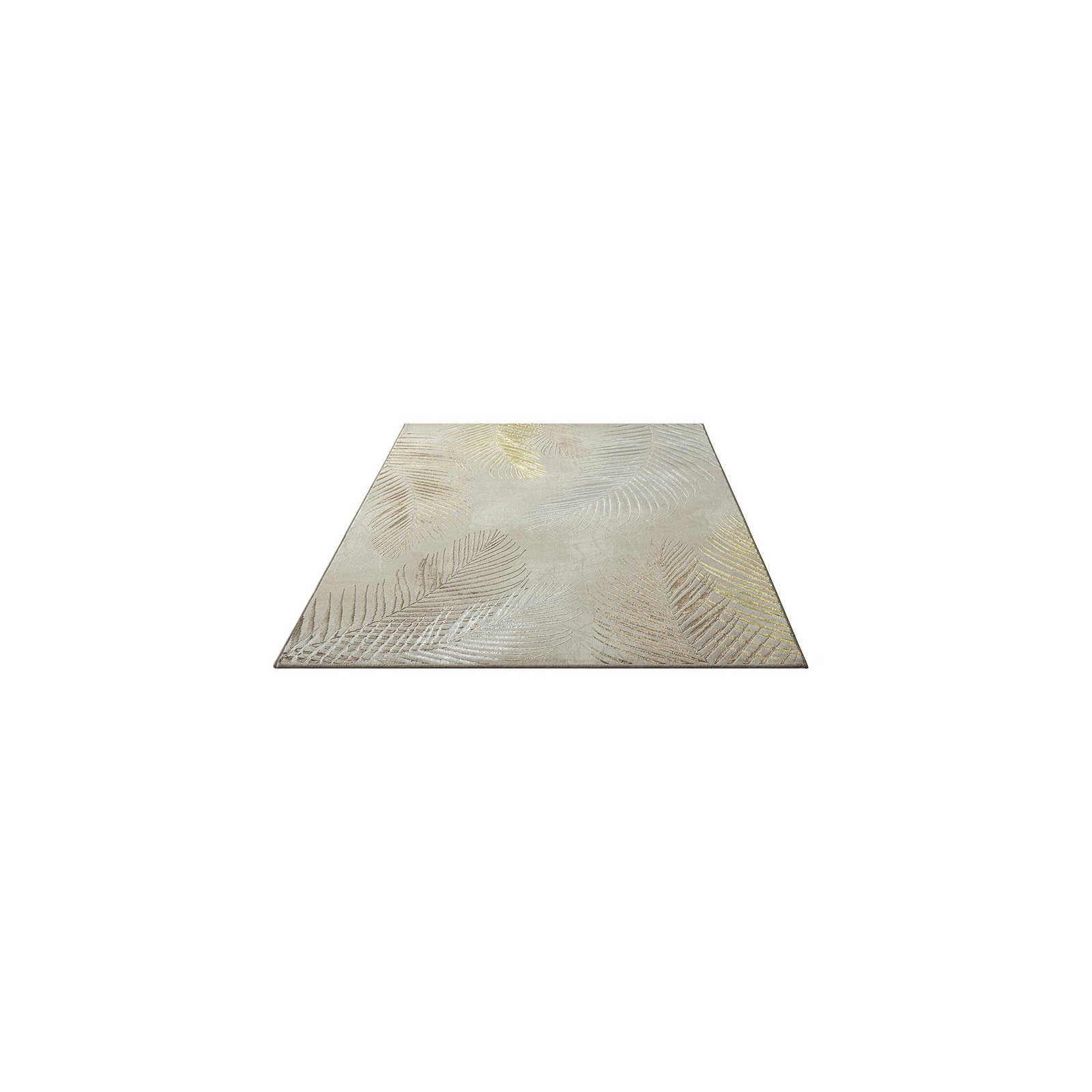 zacht crèmekleurig hoogpolig tapijt - 170 x 120 cm
