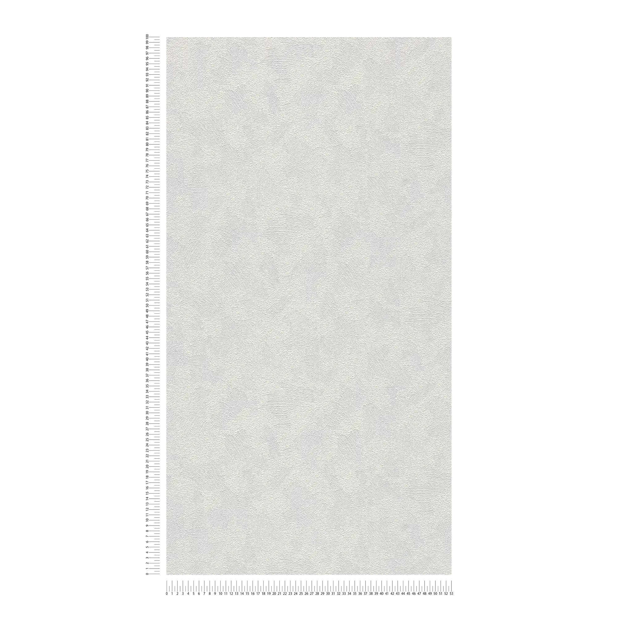             Papier peint structuré avec aspect crépi tridimensionnel - Peut être peint, blanc
        