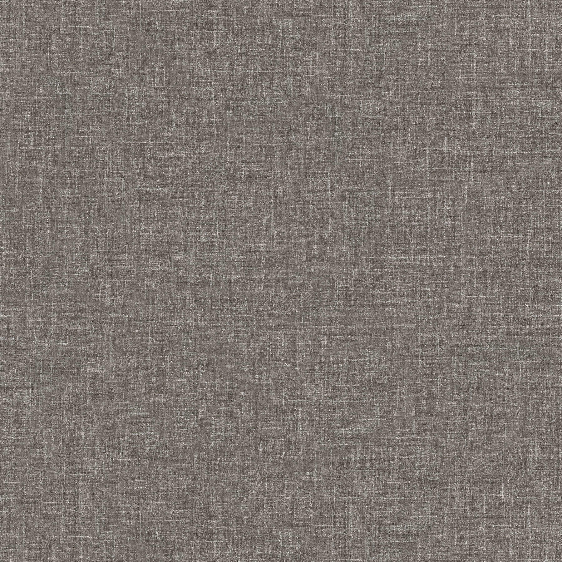 VERSACE plain wallpaper - grey mottled in linen look - grey
