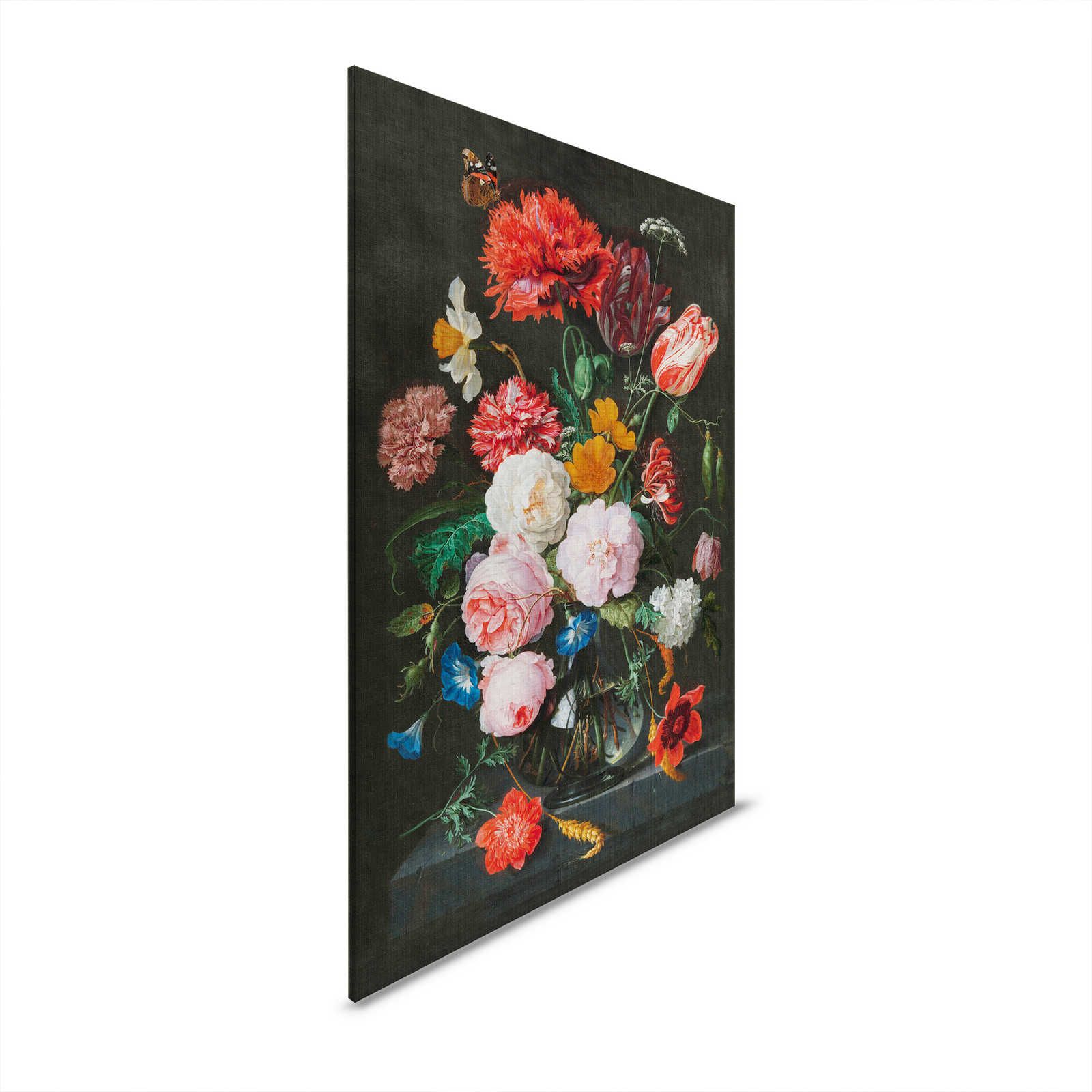 Kunstenaars Studio 4 - Canvas schilderij Bloemrijk Stilleven met Rozen - 0,80 m x 1,20 m
