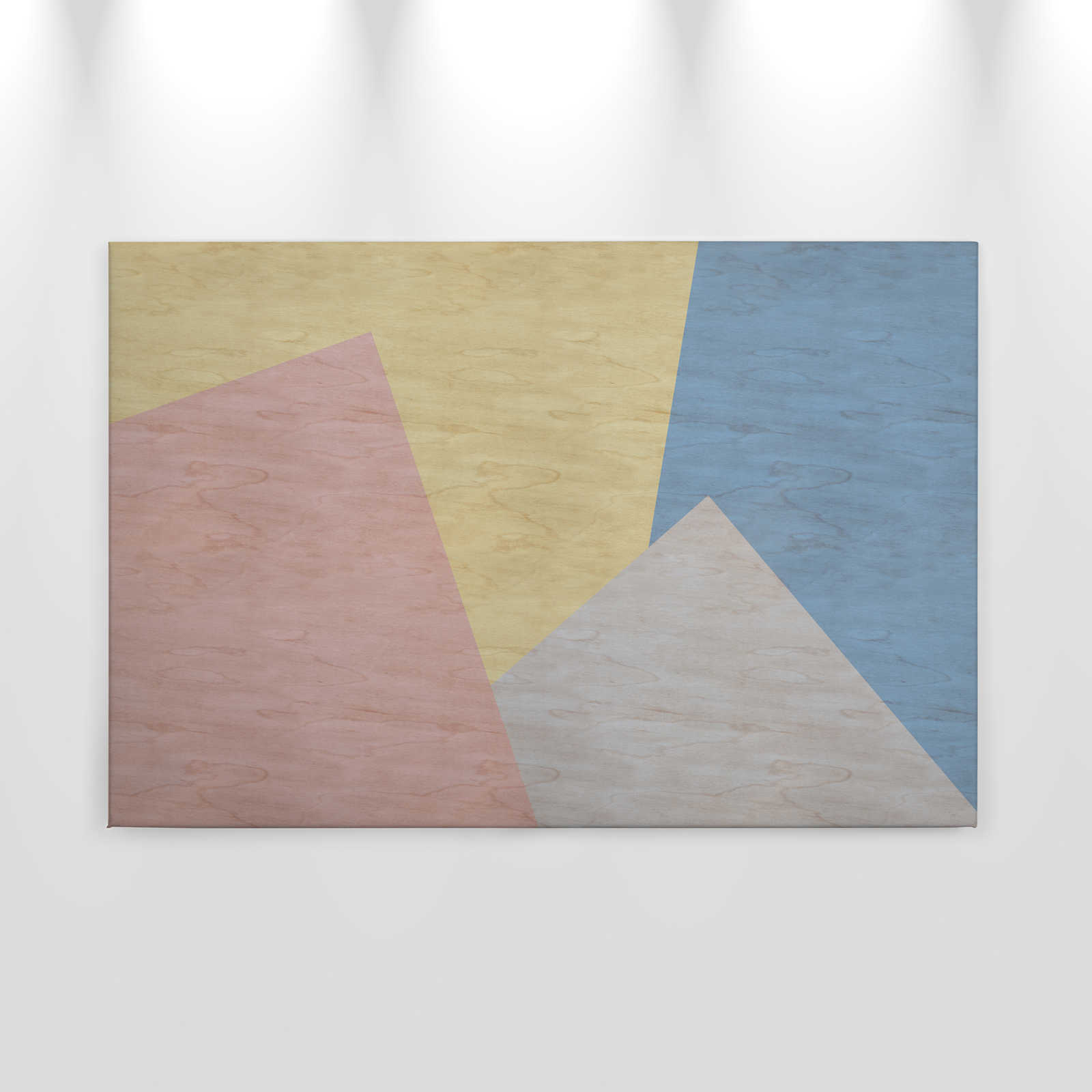             Inaly 3 - Tableau abstrait coloré sur toile - À structure en contreplaqué - 0,90 m x 0,60 m
        