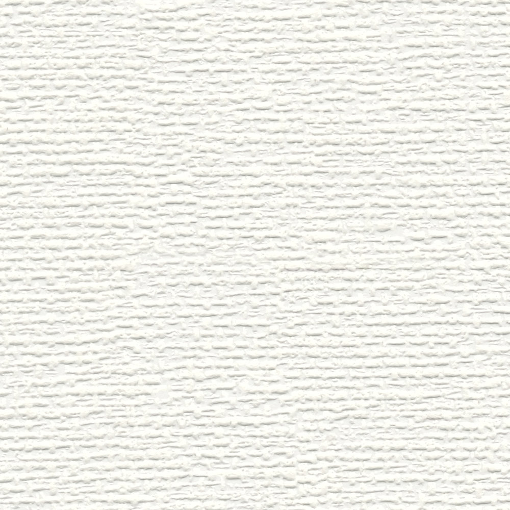             Paintable non-woven wallpaper with coarse structure - white
        
