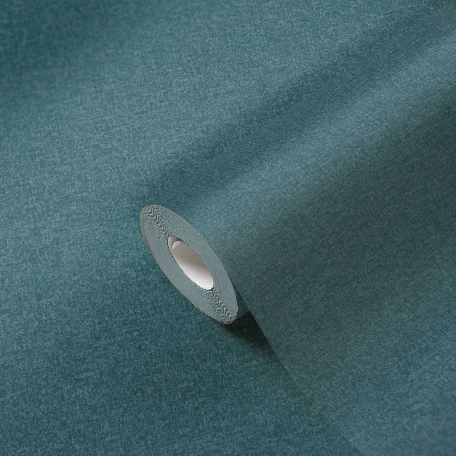             Non-woven wallpaper monochrome in a strong shade - petrol
        