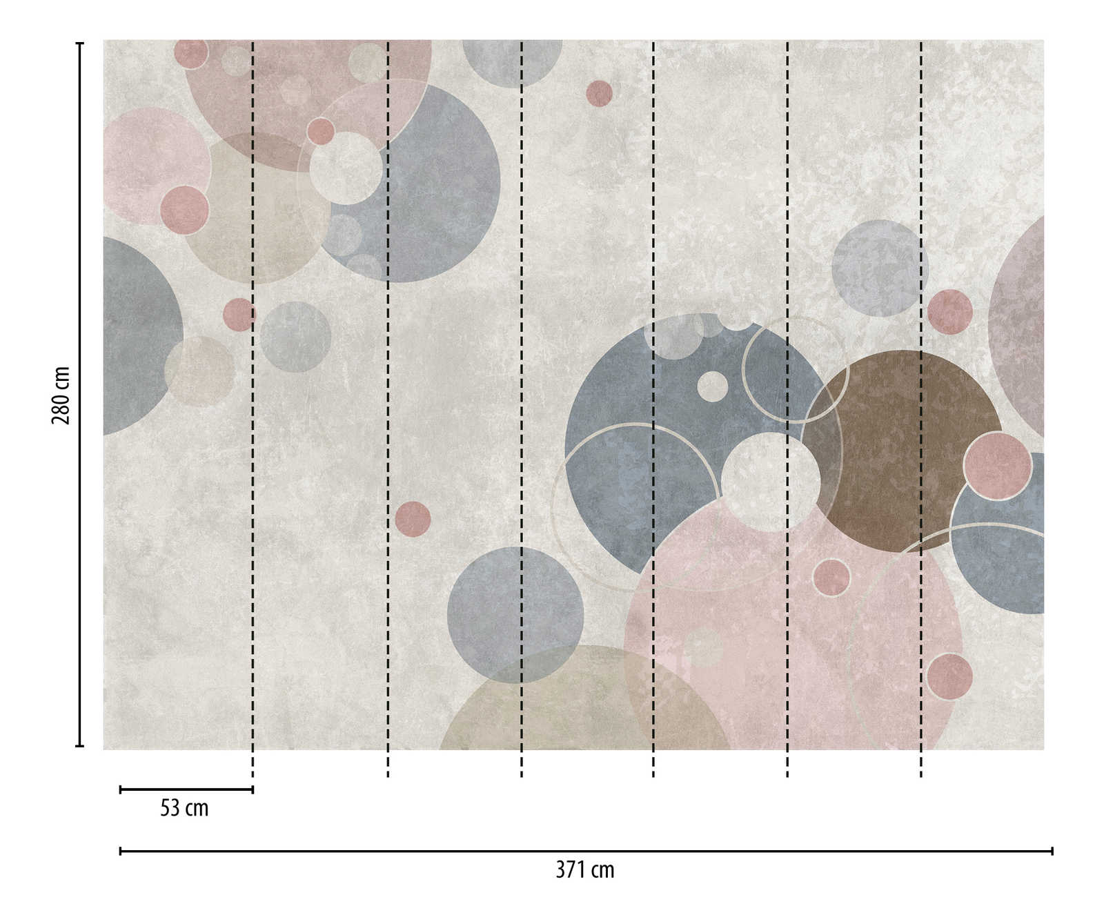             behang nieuwigheid - motief behang cirkel patroon abstract in modern design
        