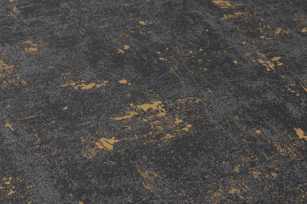             Used look wallpaper with metallic effect - black, gold
        