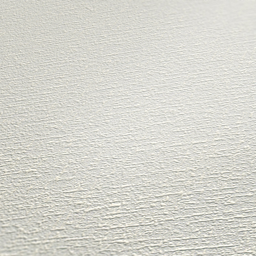             Papel pintado con estructura de yeso fino - pintable, blanco
        