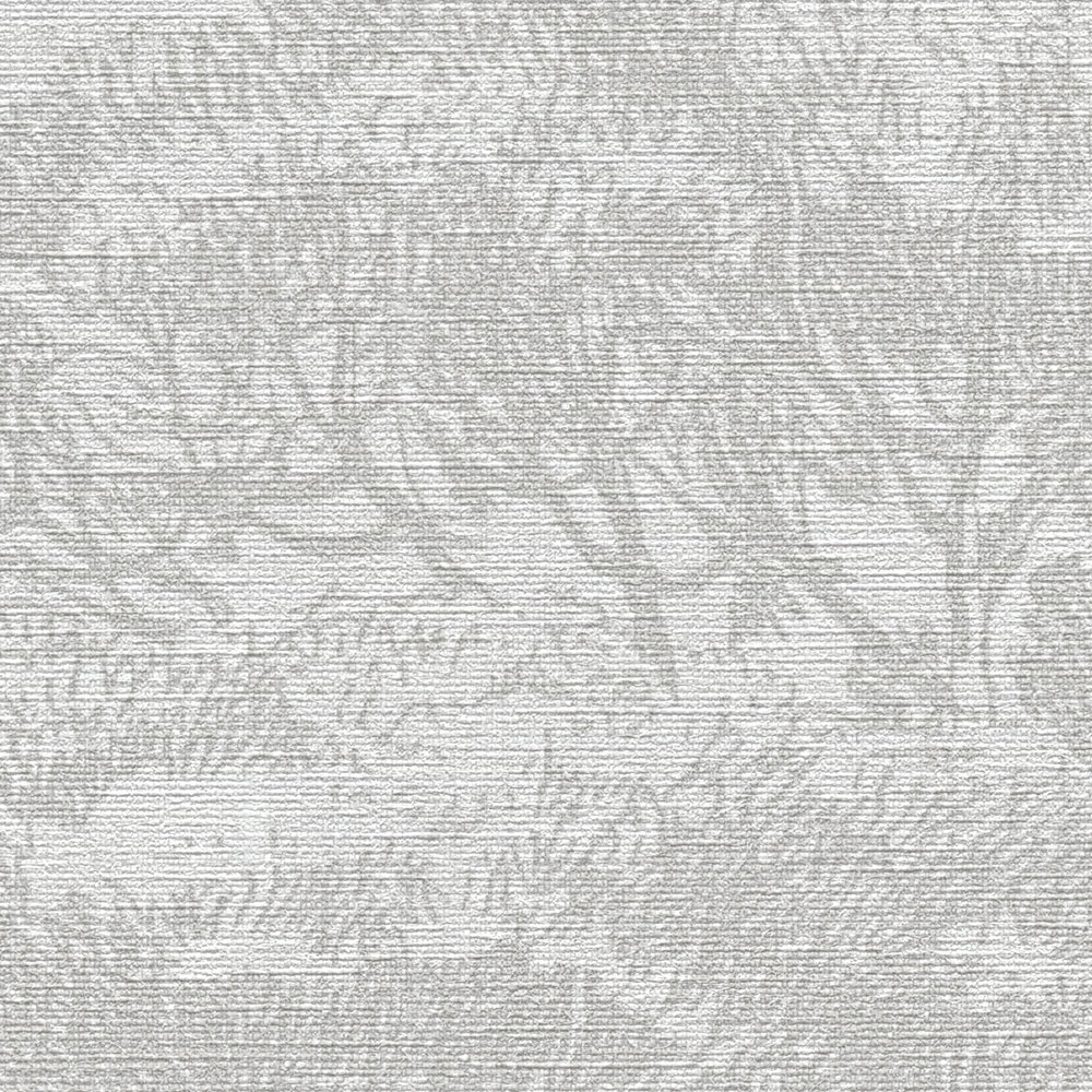             Wallpaper vintage natural pattern trees with linen look - beige, cream
        