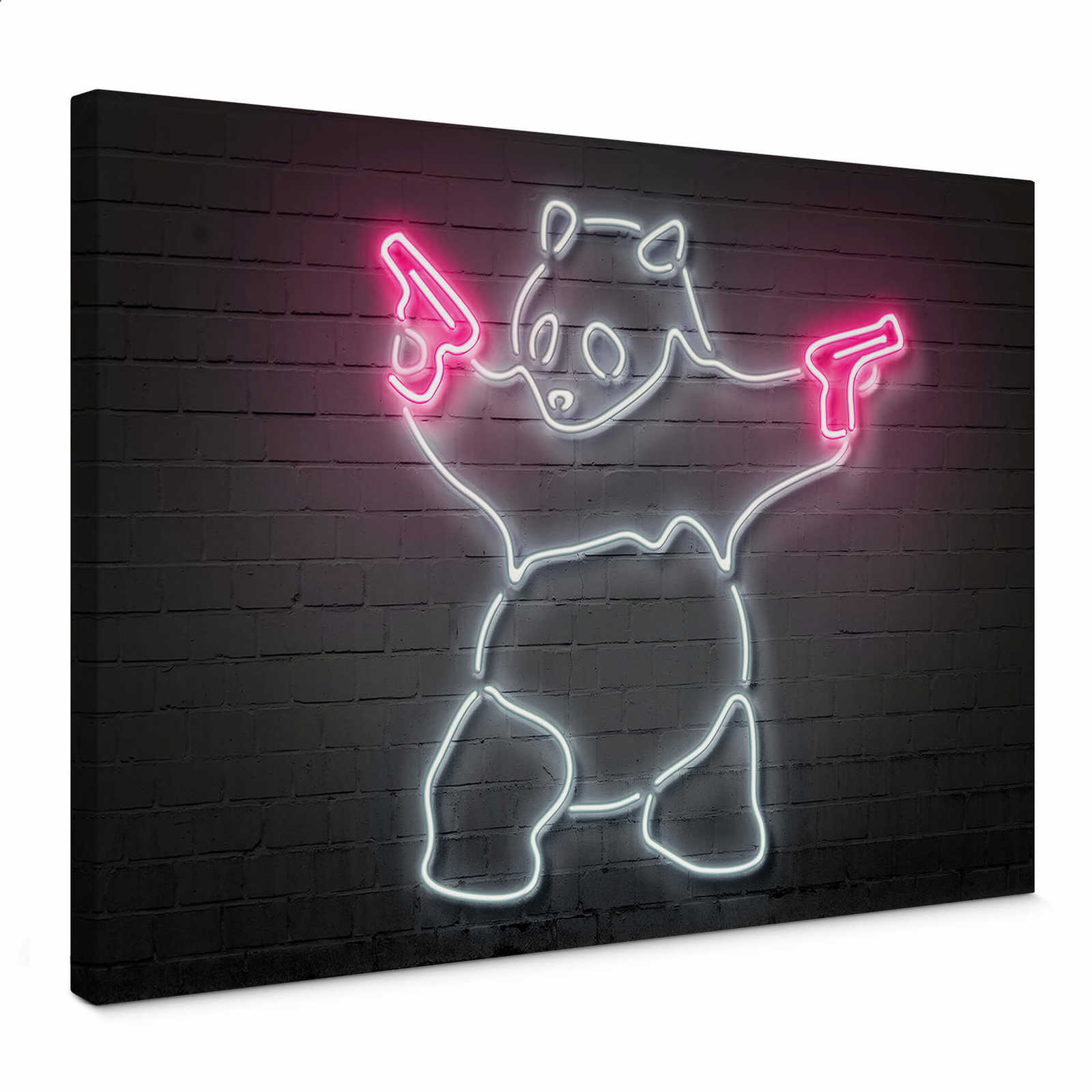        Canvas print neon sign "Panda" by Mielu
    