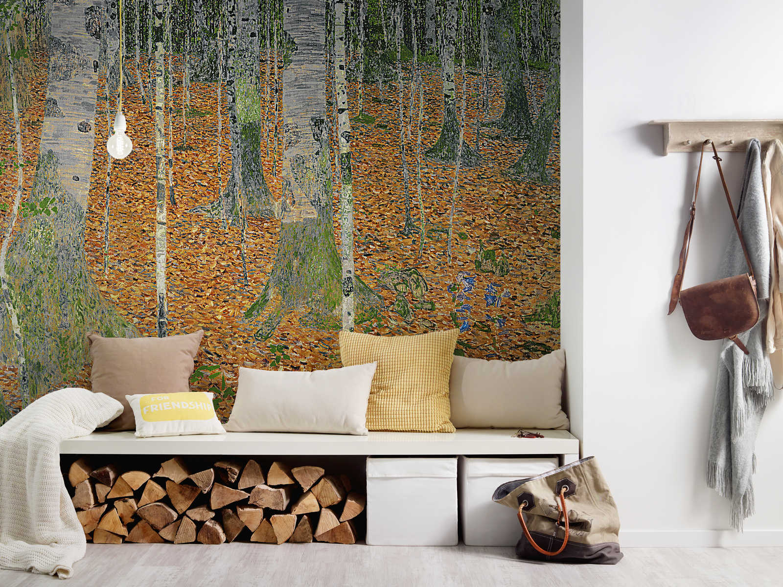             Photo wallpaper "The birch forest" by Gustav Klimt
        