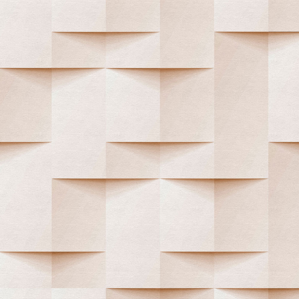             Paper House 1 - Muurschildering 3D structuur papier origami vouwen
        