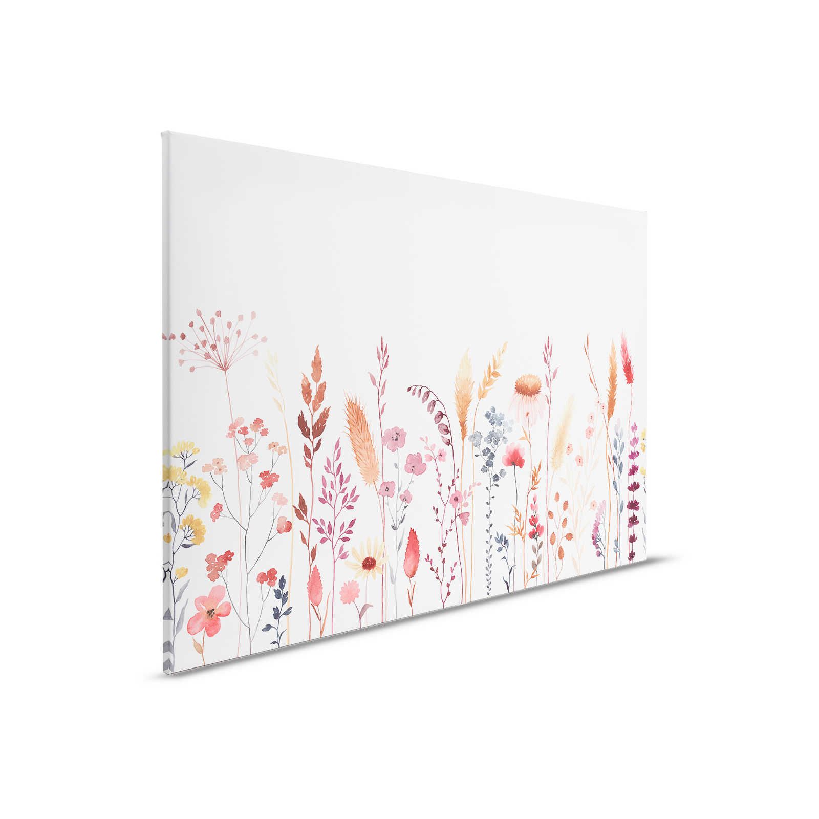         Canvas for children's room with leaves and grasses - 90 cm x 60 cm
    