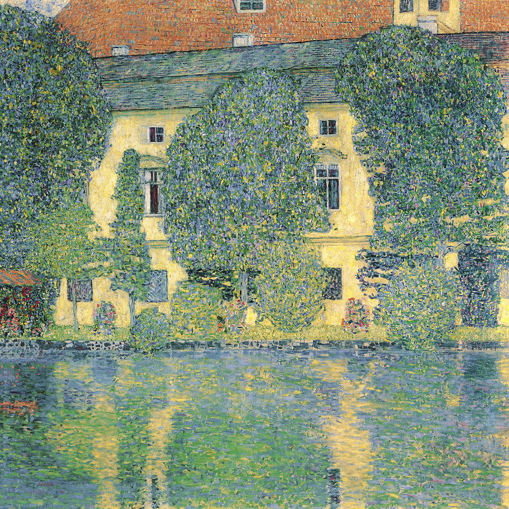             Fotomurali "La camera del castello sul lago Attersee III" di Gustav Klimt
        
