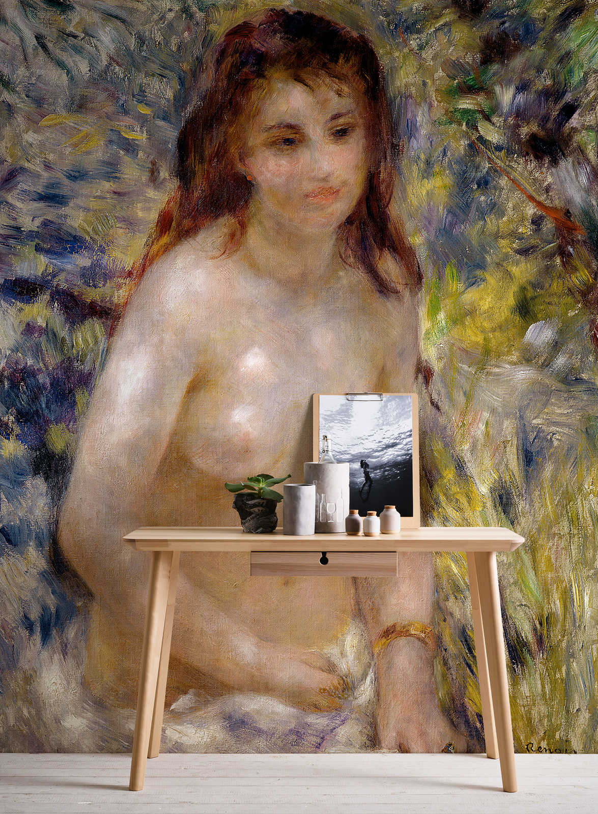             Muurschildering "Effect van het zonlicht" door Pierre Auguste Renoir
        
