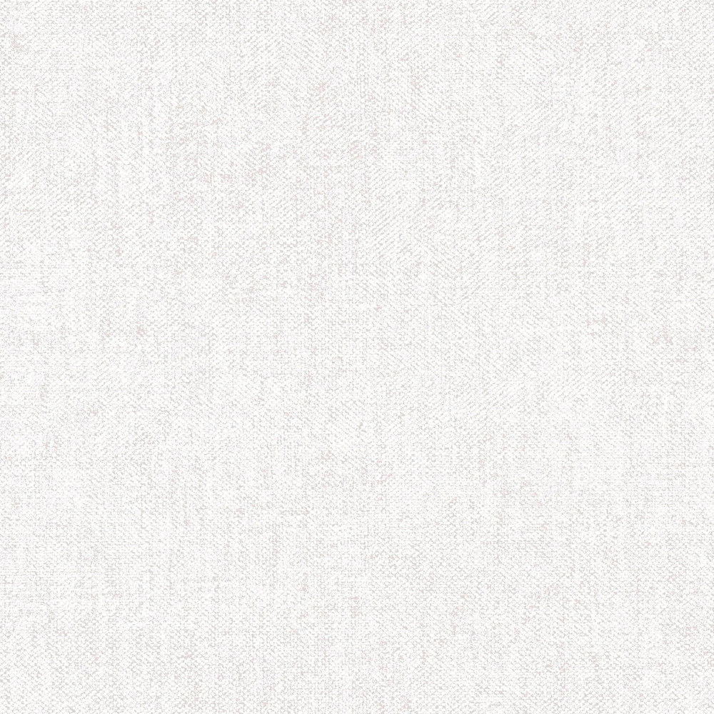             Papel pintado de aspecto textil con motivo texturizado de estilo rústico - blanco
        