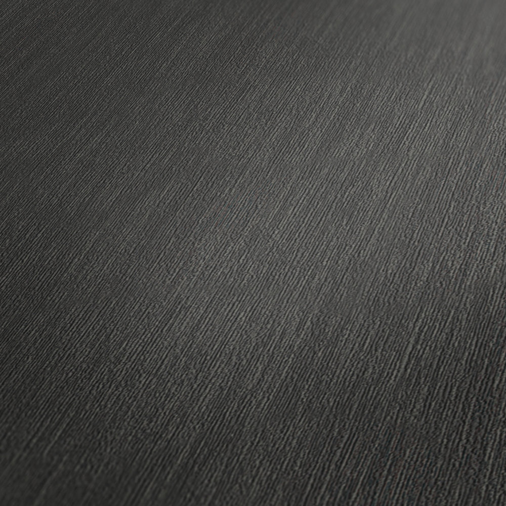             Non-woven wallpaper plain, matt Premium - Black
        