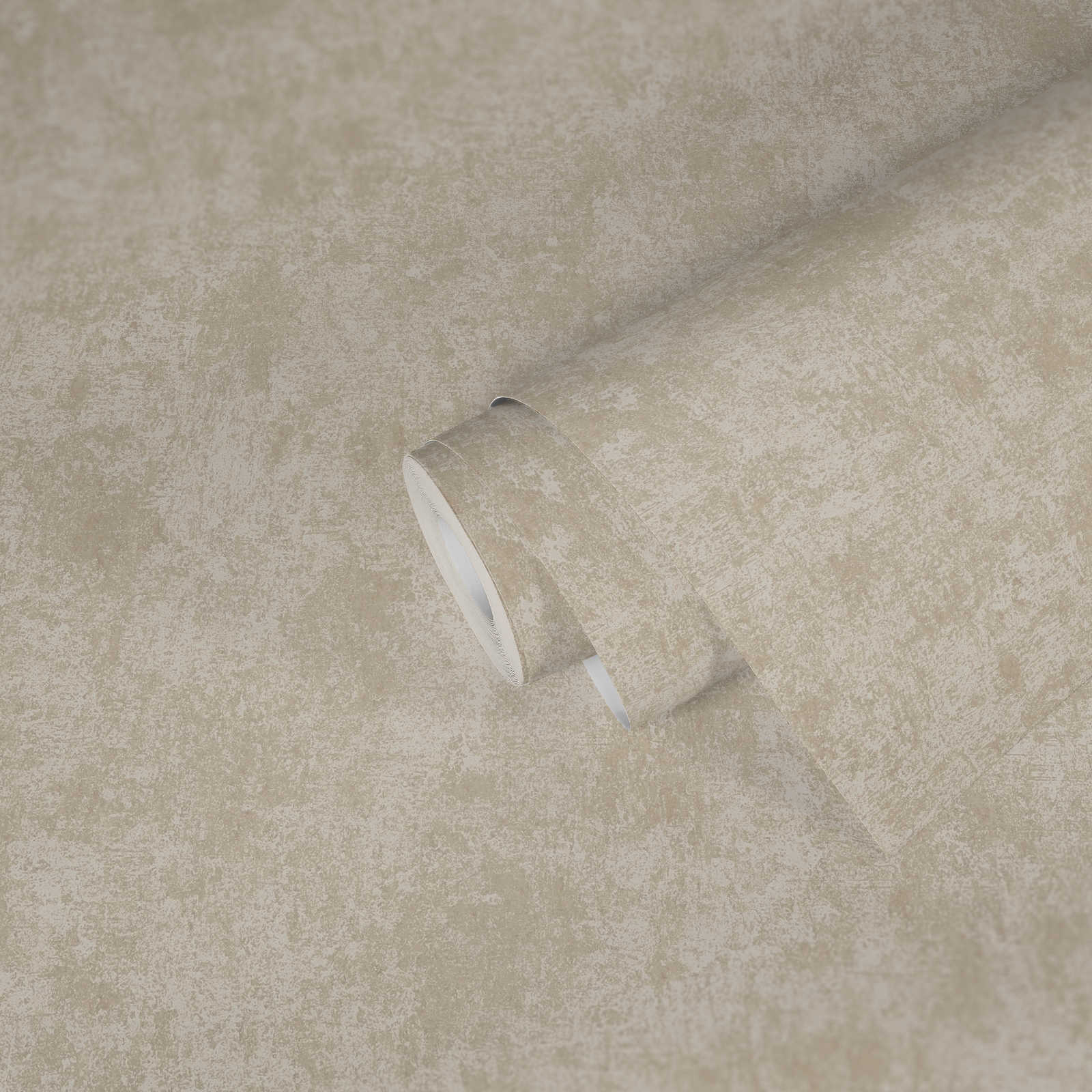             papier peint en papier effet métallisé lisse brillant - beige, crème, métallisé
        