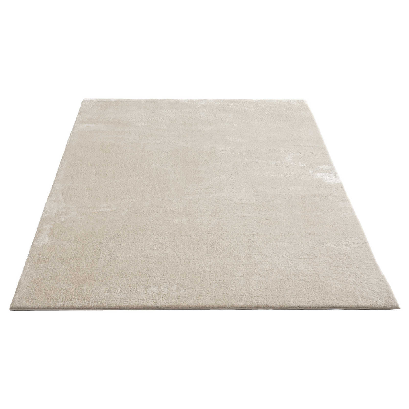 Zacht hoogpolig tapijt in beige - 340 x 240 cm
