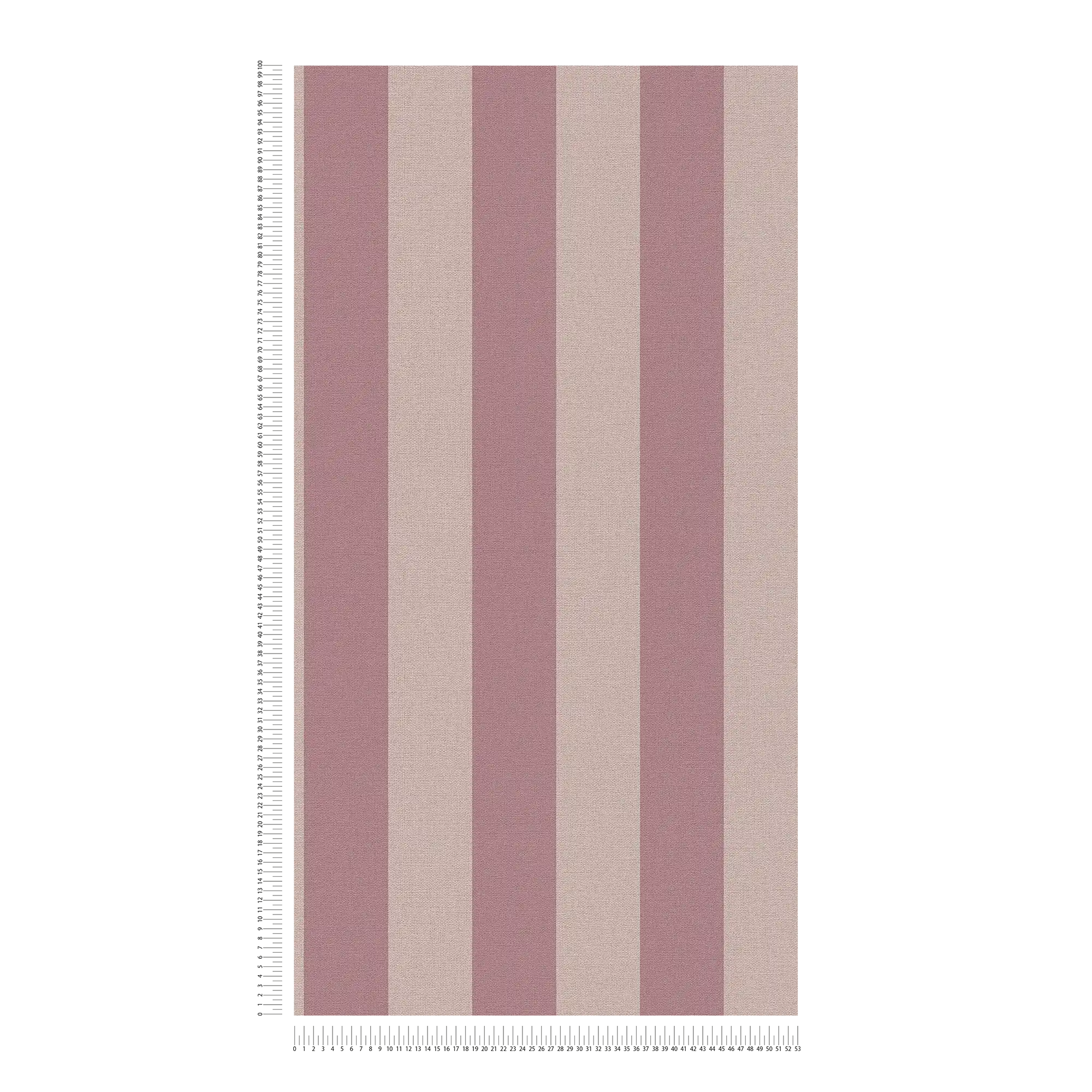             Carta da parati a righe senza PVC con effetto lino - viola, grigio
        