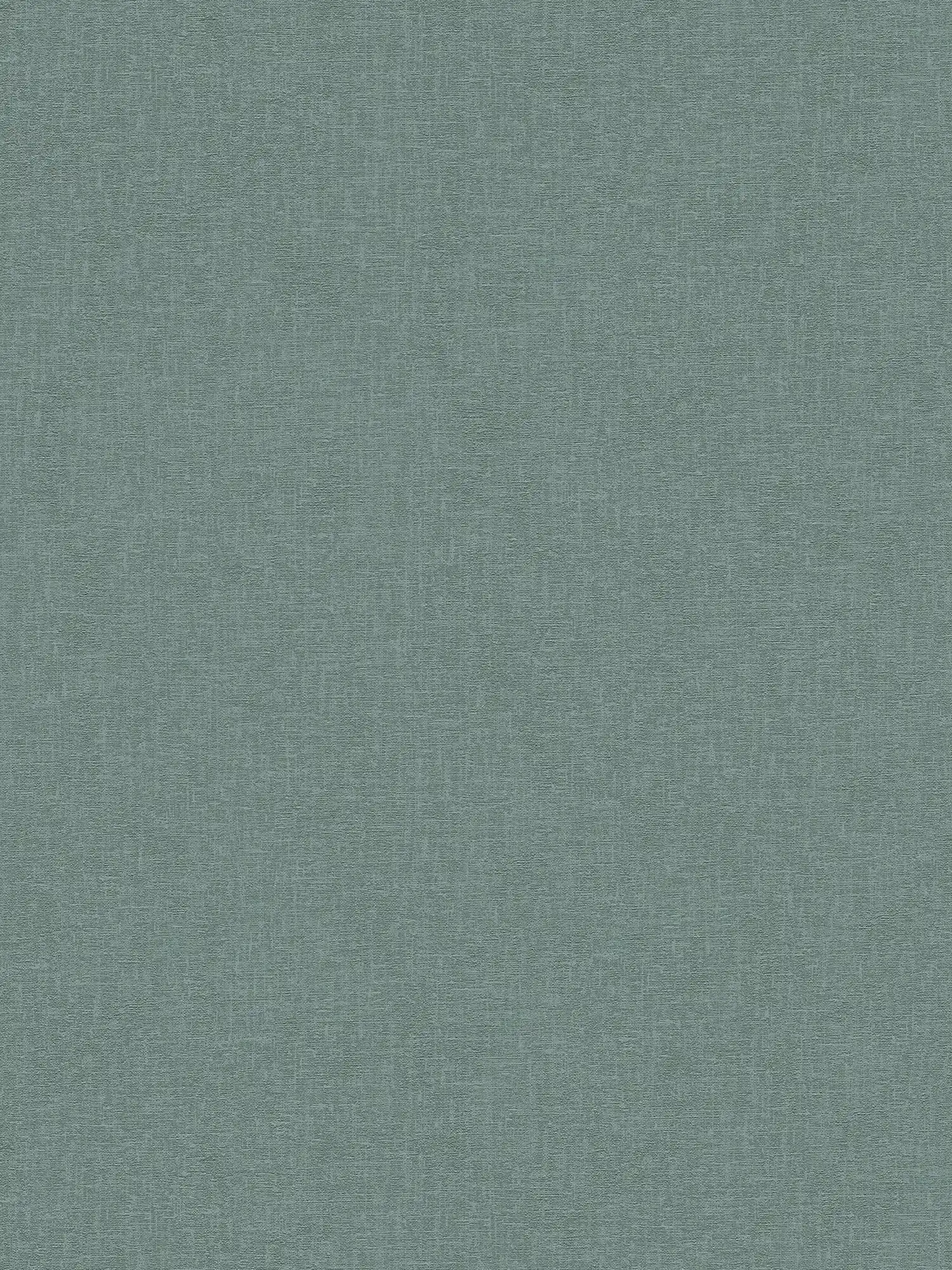 Papier peint uni chiné avec aspect textile - Vert
