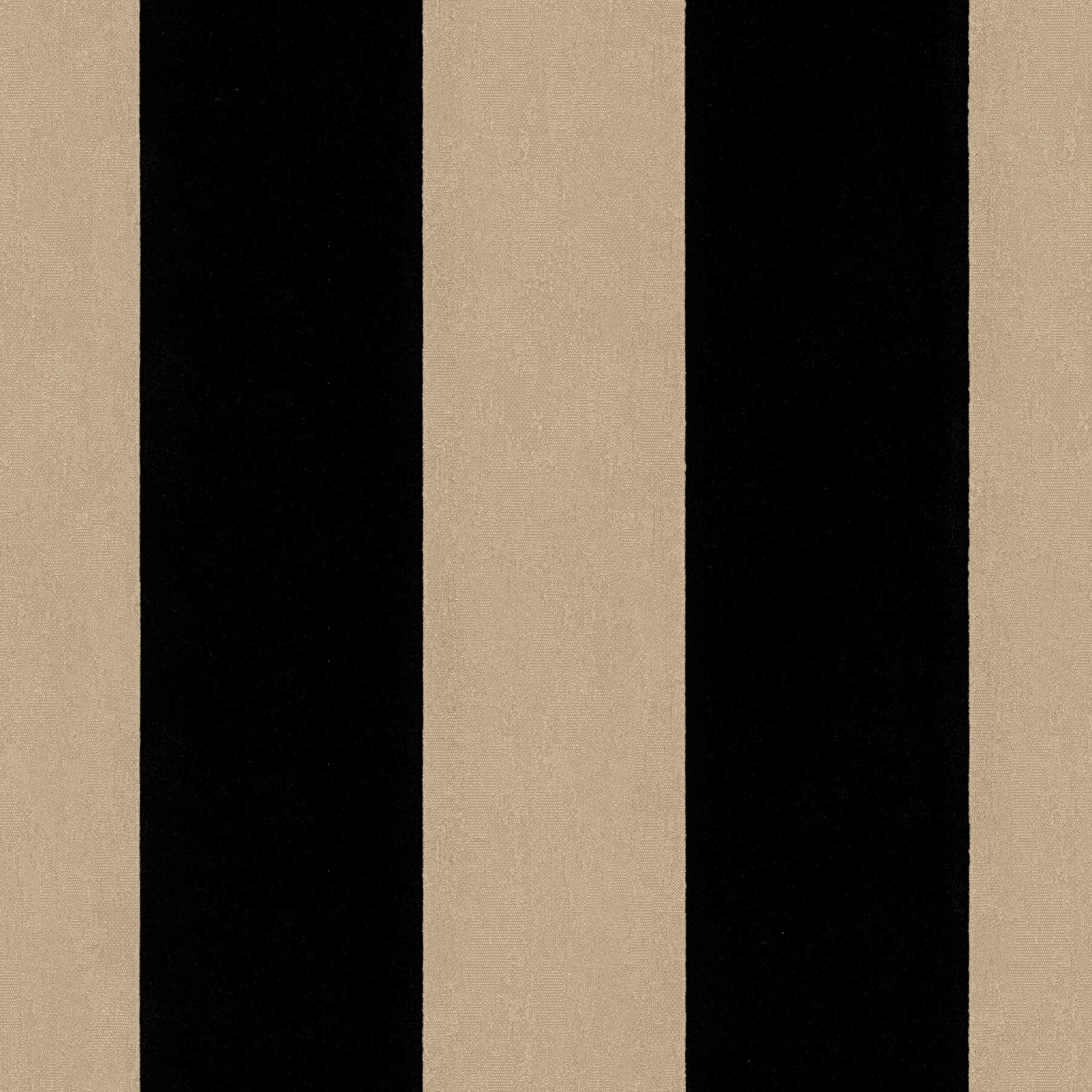         Block stripes wallpaper with red gold effect - metallic, black
    