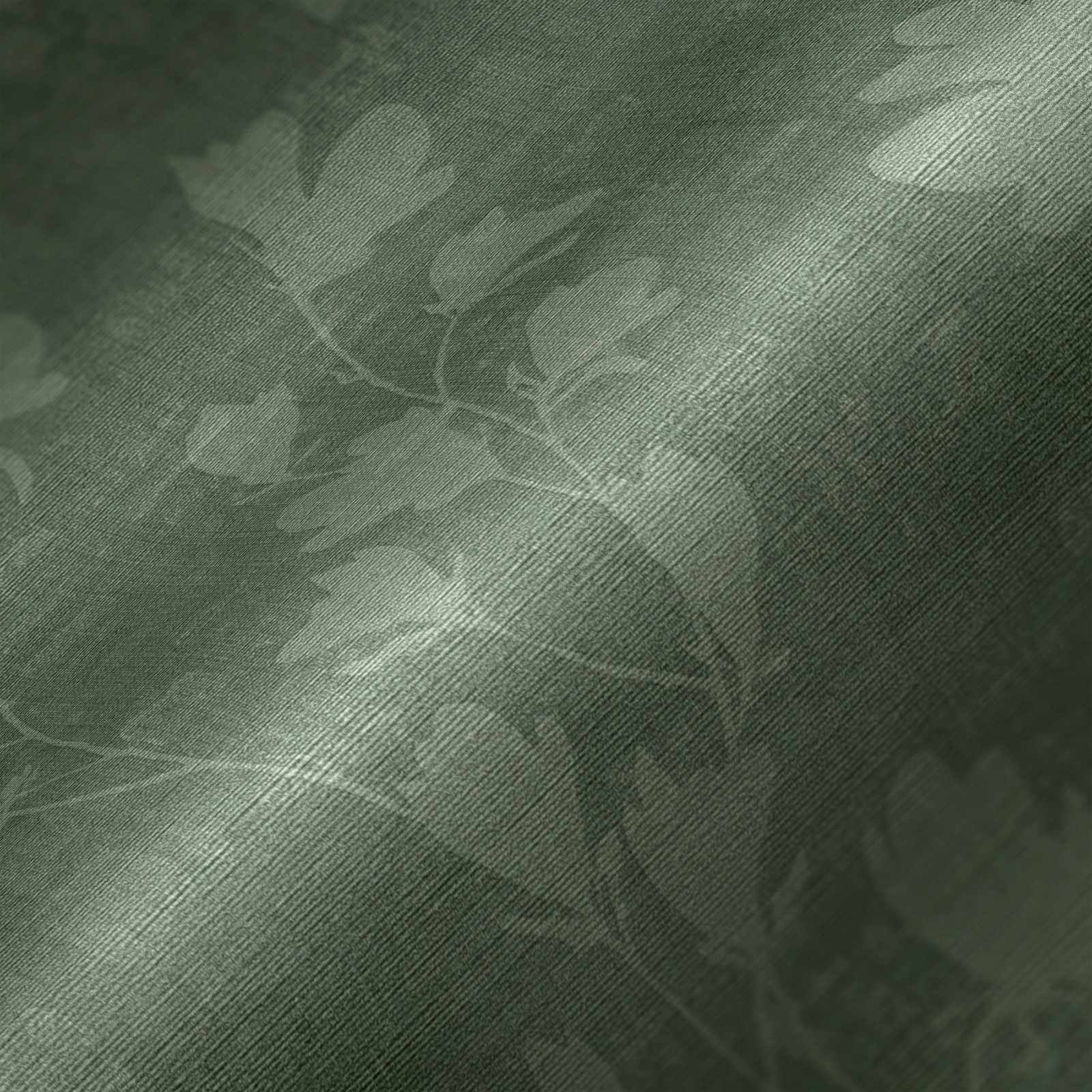             Papier peint naturel avec motif de feuilles - vert
        