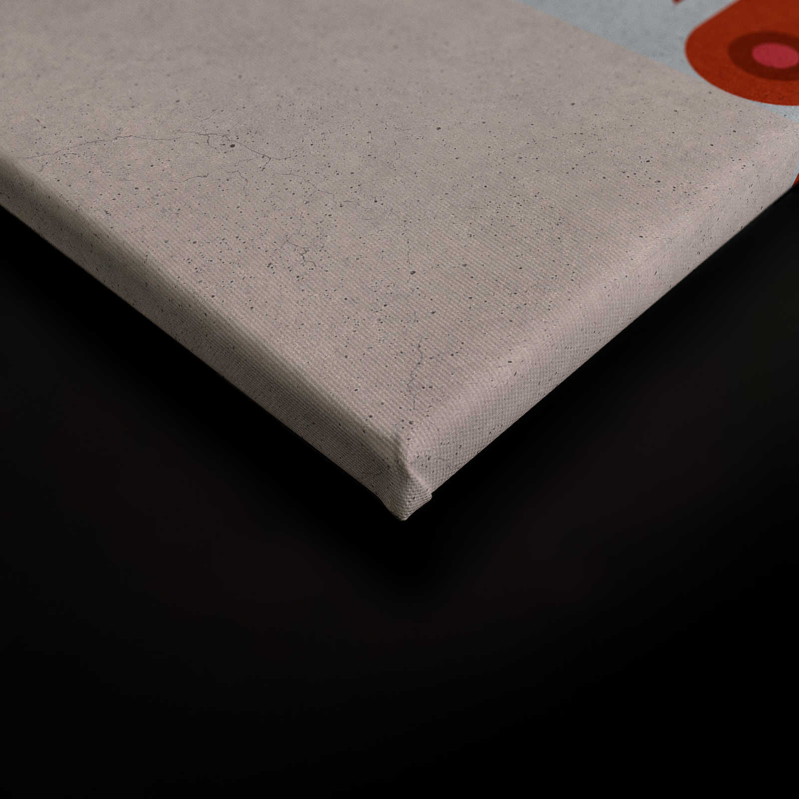             Coppie 3 - Quadro su tela Pop Art di coppie in struttura di cemento - 0,90 m x 0,60 m
        