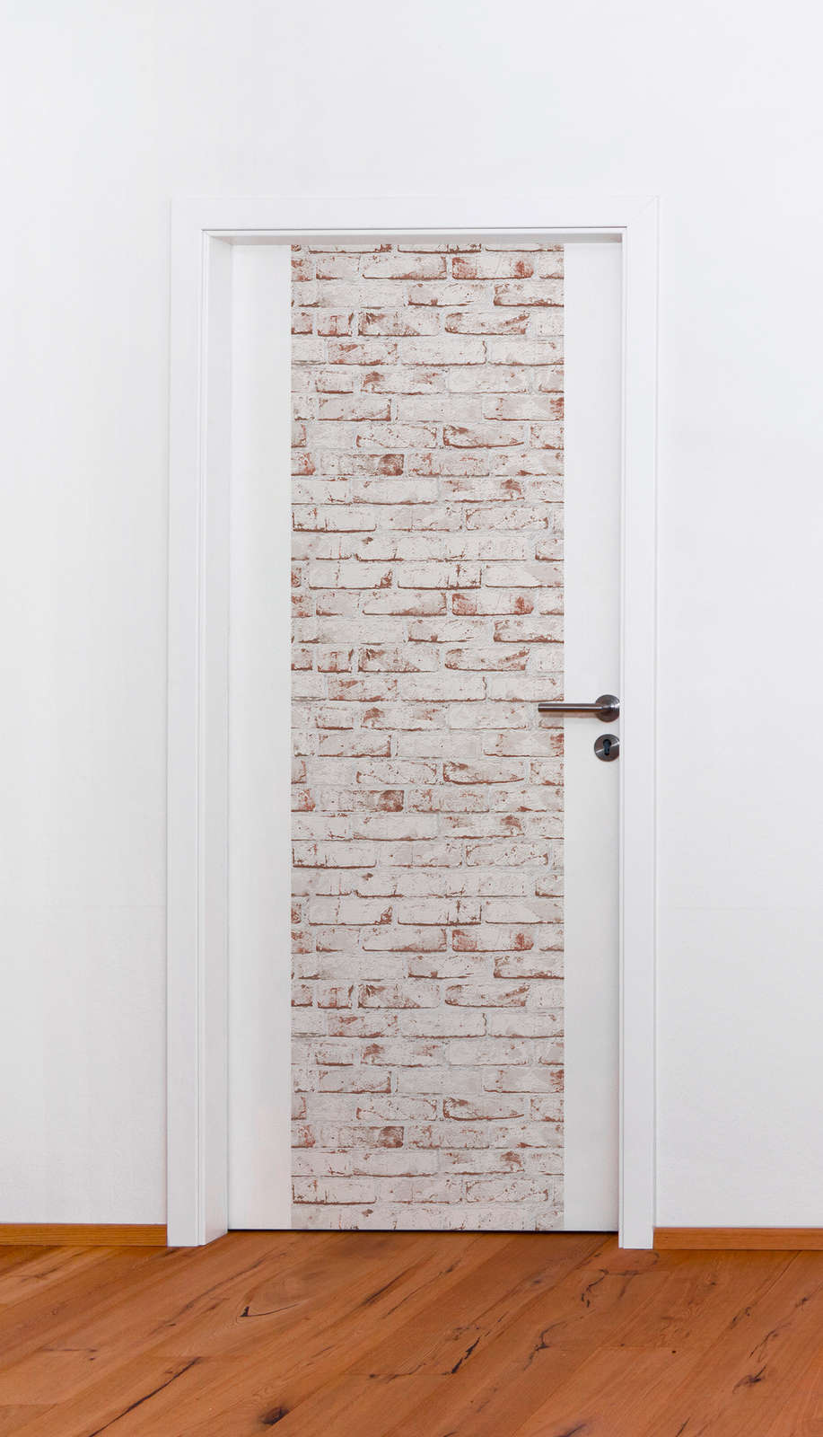             Papier peint intissé aspect pierre Mur de briques 3D - Blanc
        