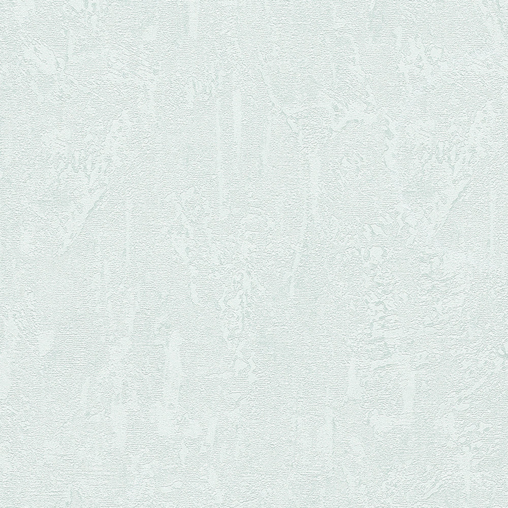            Plaster optics wallpaper light blue white with texture effect
        
