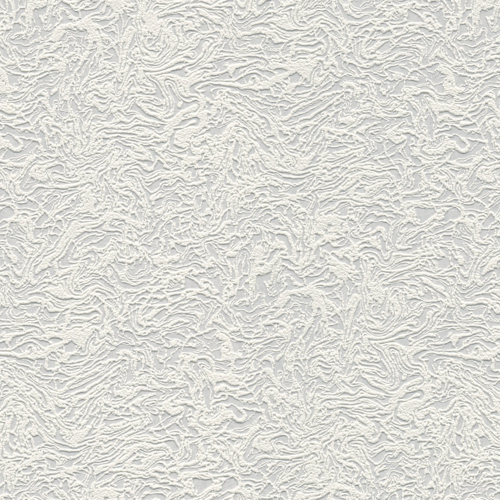             Plain wallpaper with texture embossing and 3D effect - white
        
