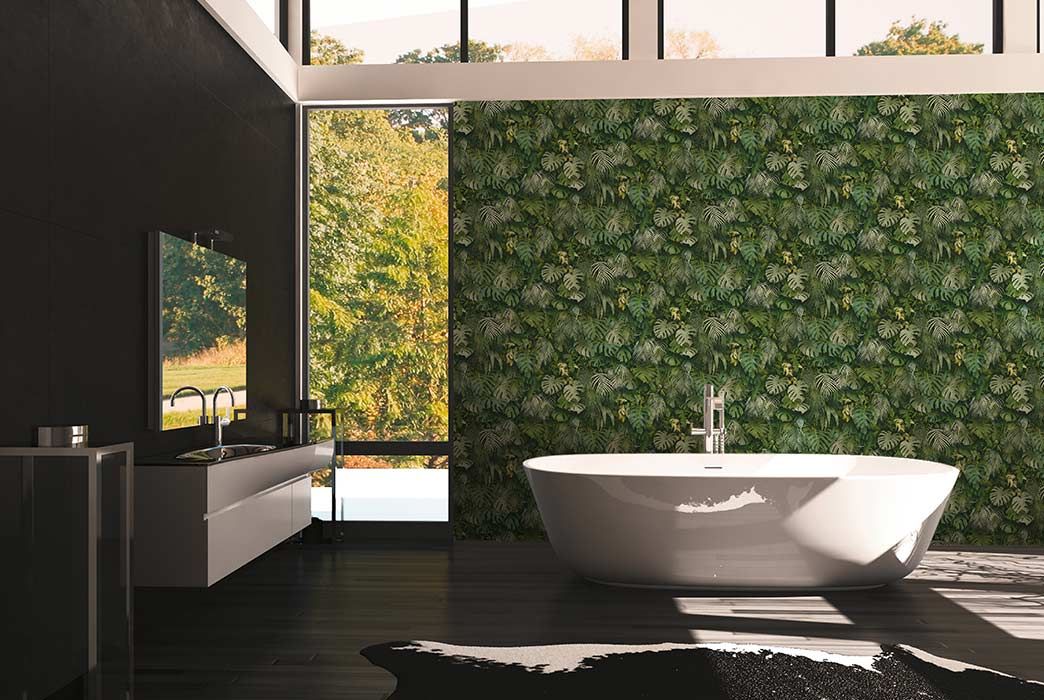 Room picture bathroom with wallpaper modern AS372802