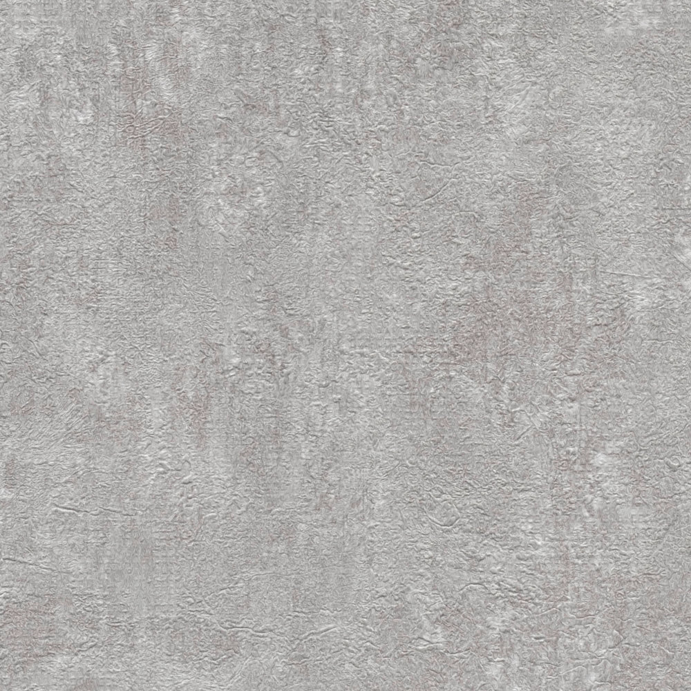             Papier peint gris aspect plâtre Design avec effet texturé - Gris
        