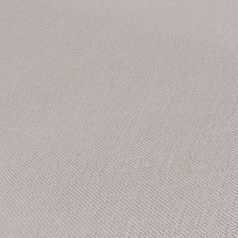             Papier peint taupe uni gris beige avec aspect textile - gris, marron
        