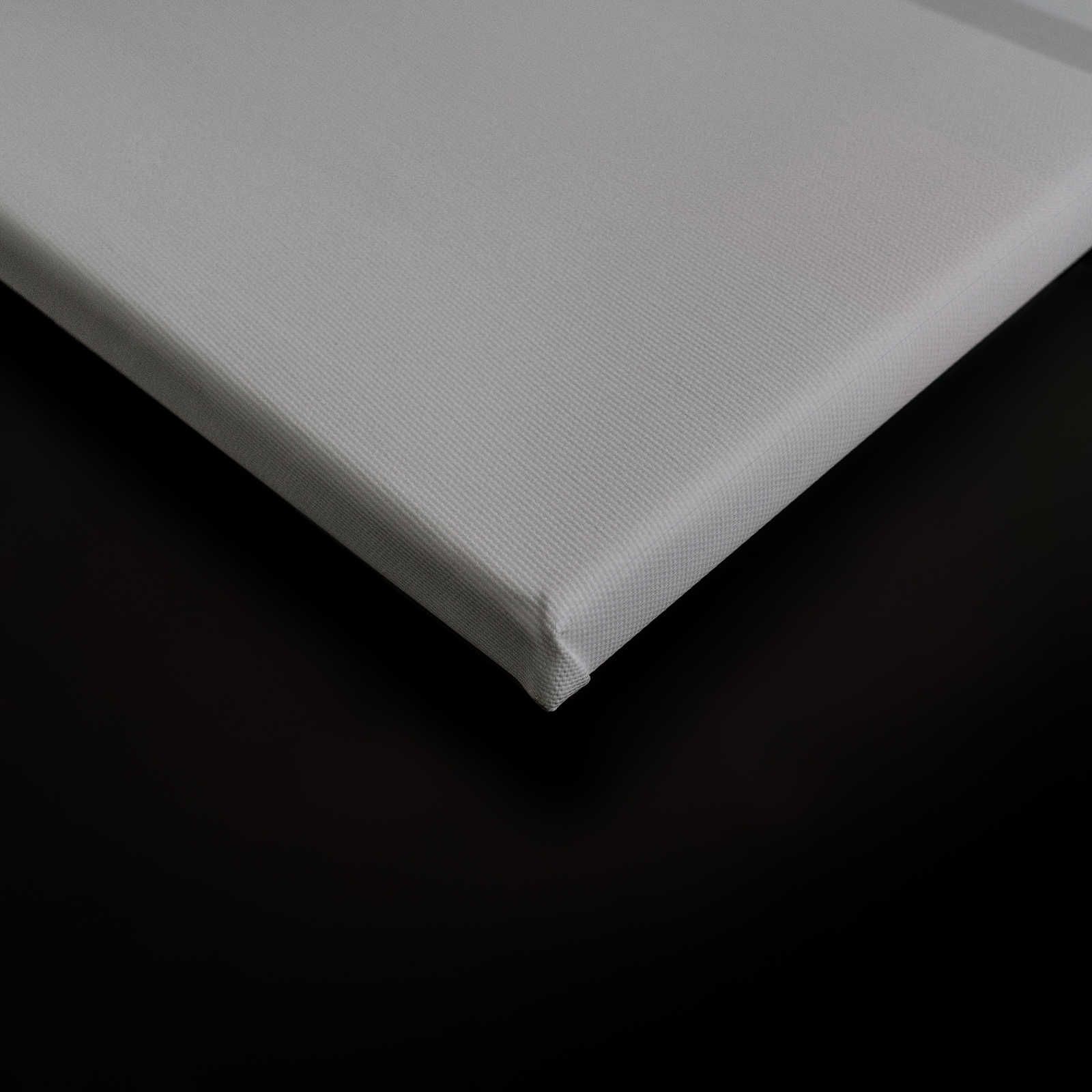             Detrás de la pared 1 - Lienzo 3D gris acero con diseño minimalista - 0,90 m x 0,60 m
        
