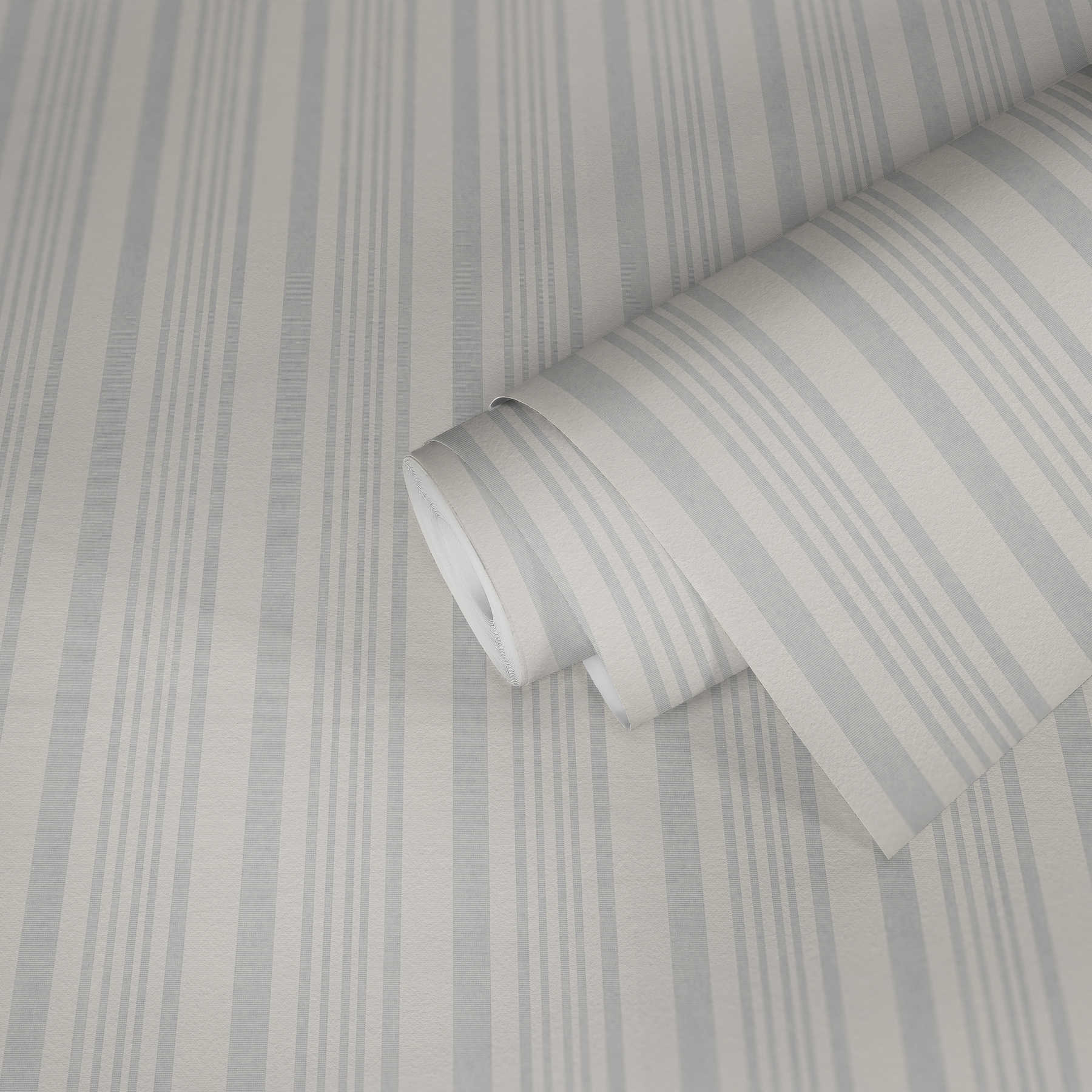             Carta da parati verniciabile in tessuto non tessuto con motivo a linee ed effetto texture - bianco
        
