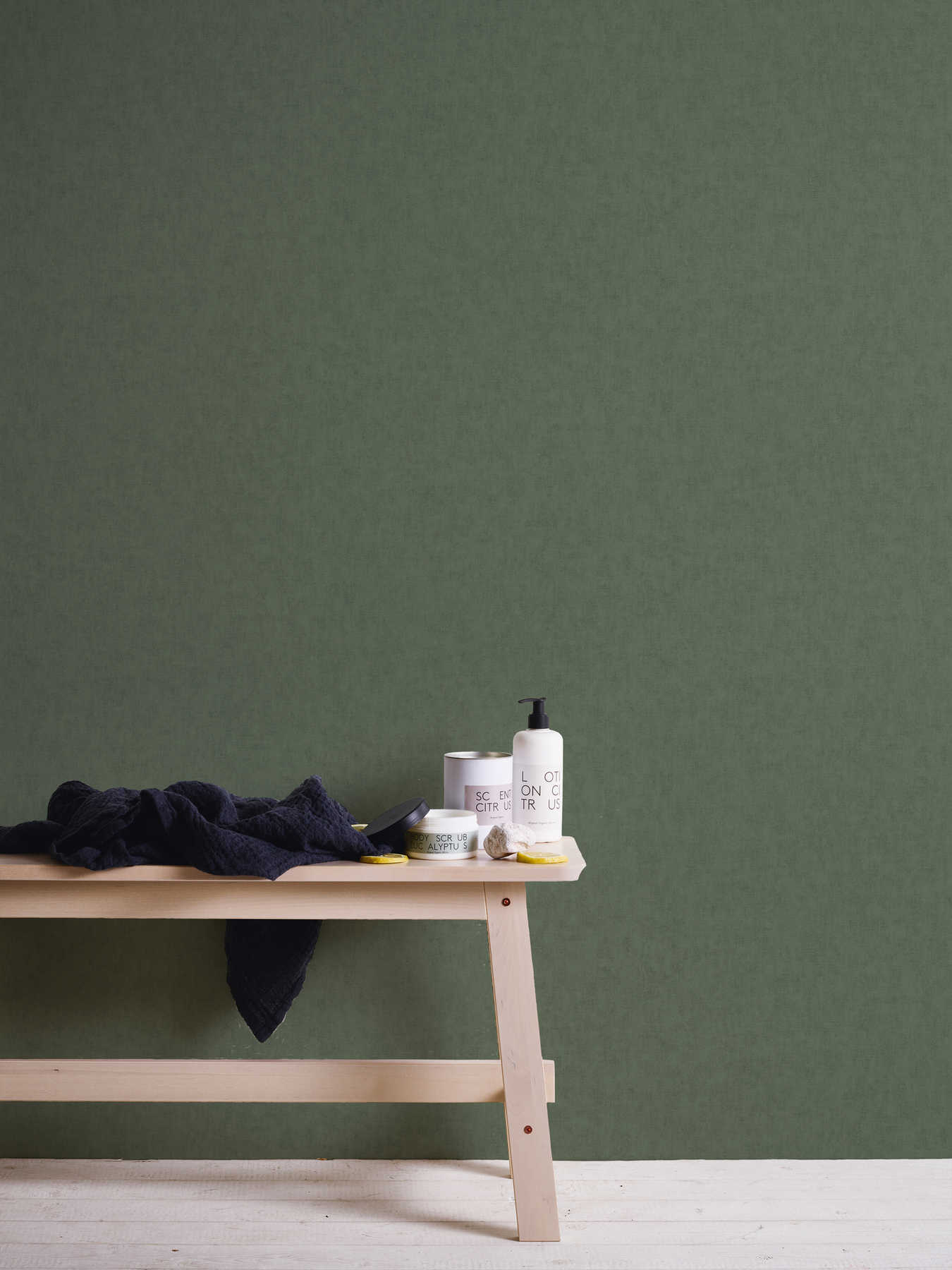             Non-woven wallpaper textile look Scandinavian style - grey, brown
        