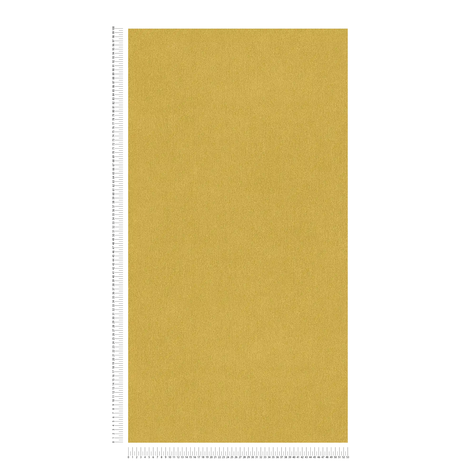             Carta da parati gialla a tinta unita con struttura cromatica, liscia e opaca come la seta
        