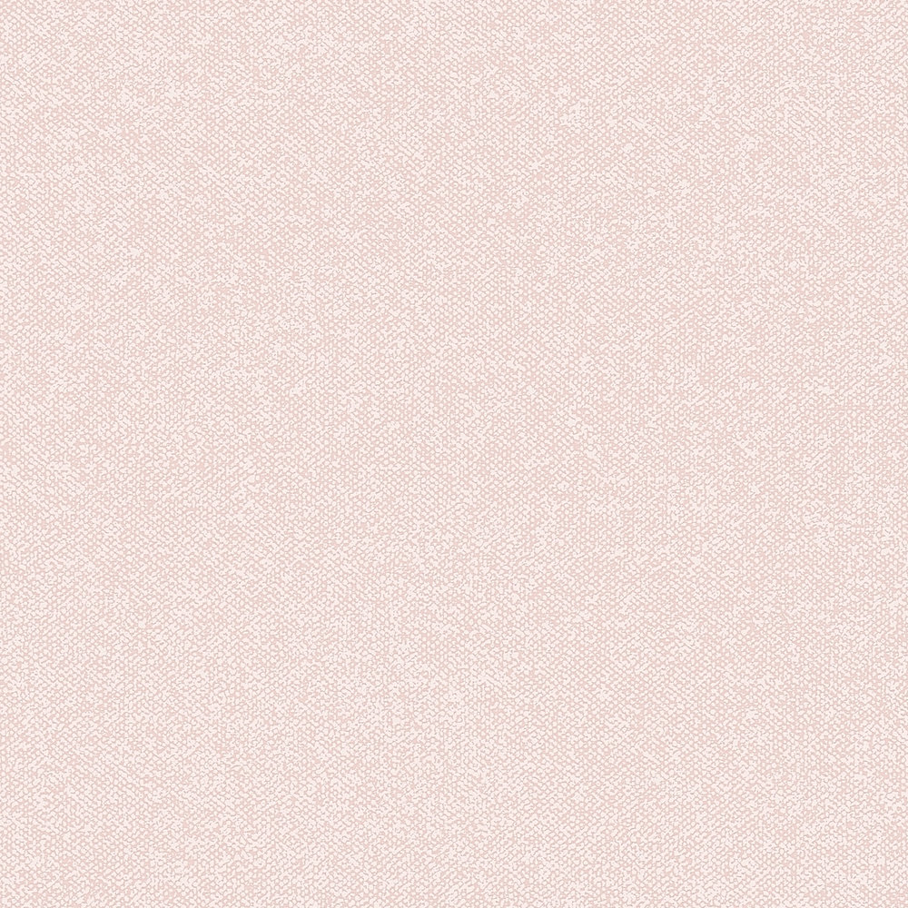            Papel pintado de aspecto textil liso - rosa, crema, blanco
        