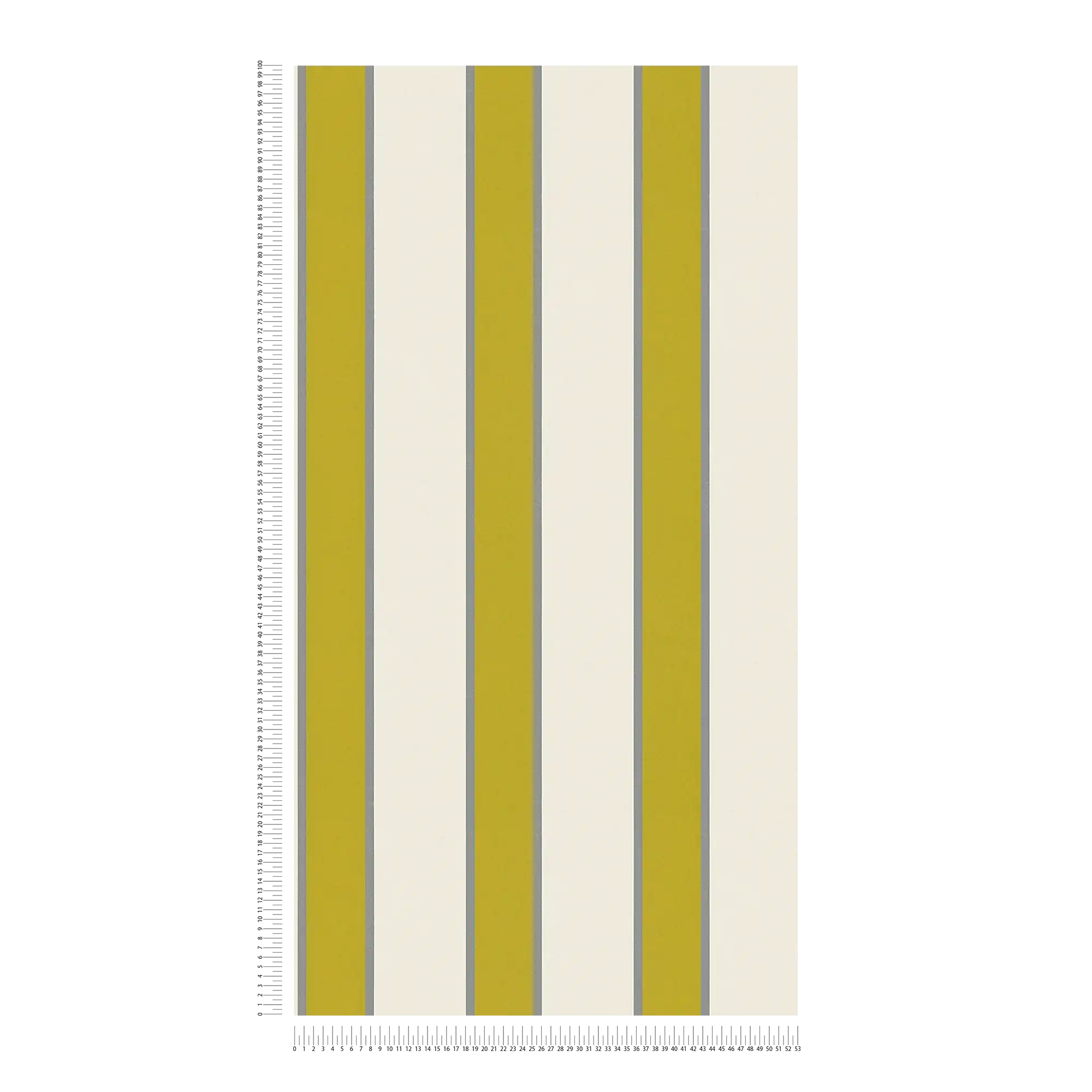             Striped wallpaper with metallic accents - beige, green
        