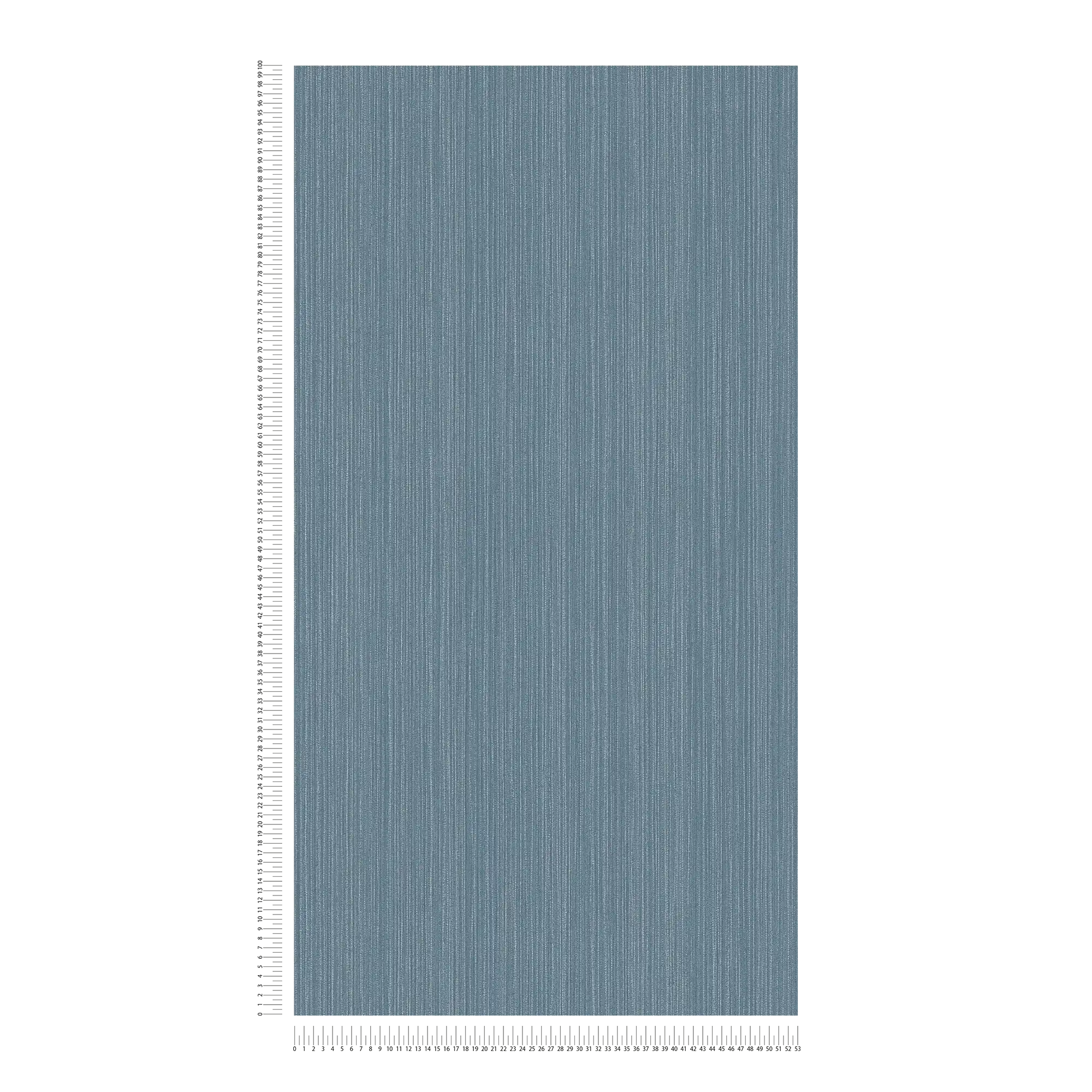             Plain wallpaper with grey-blue textile look - blue, metallic
        