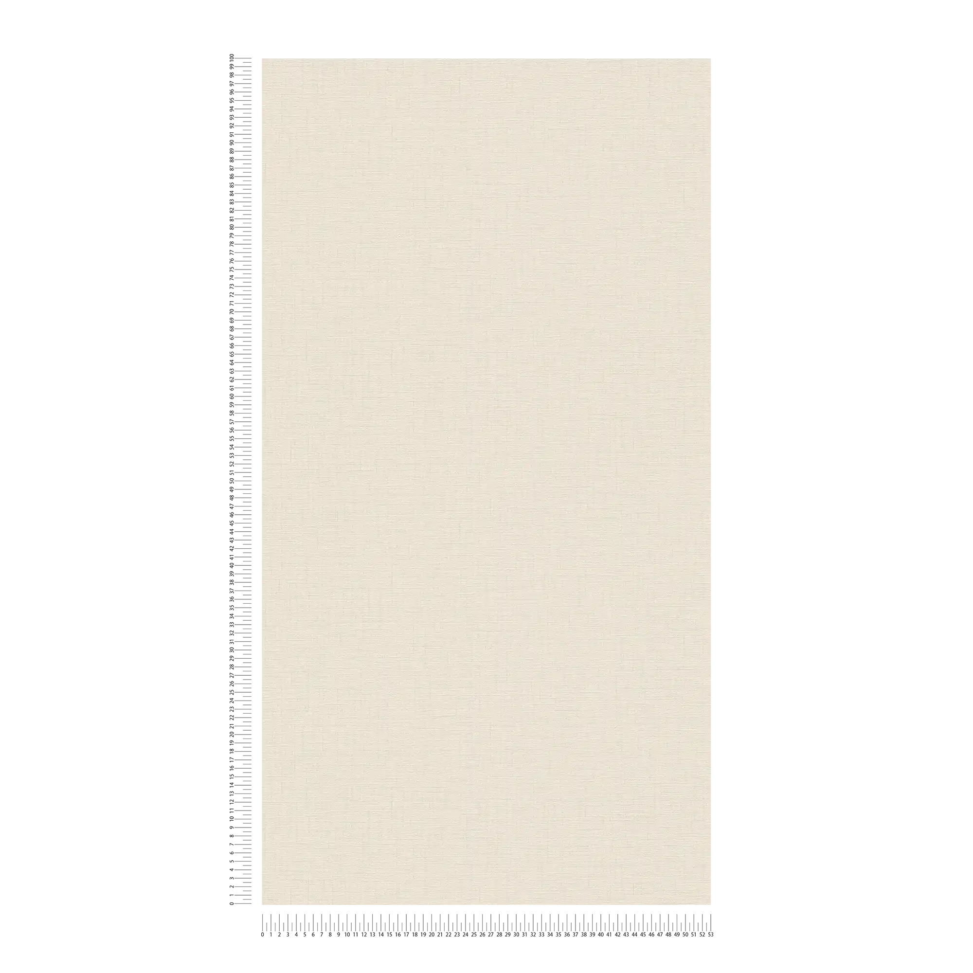             Carta da parati beige chiaro tinta unita screziata con struttura in lino
        