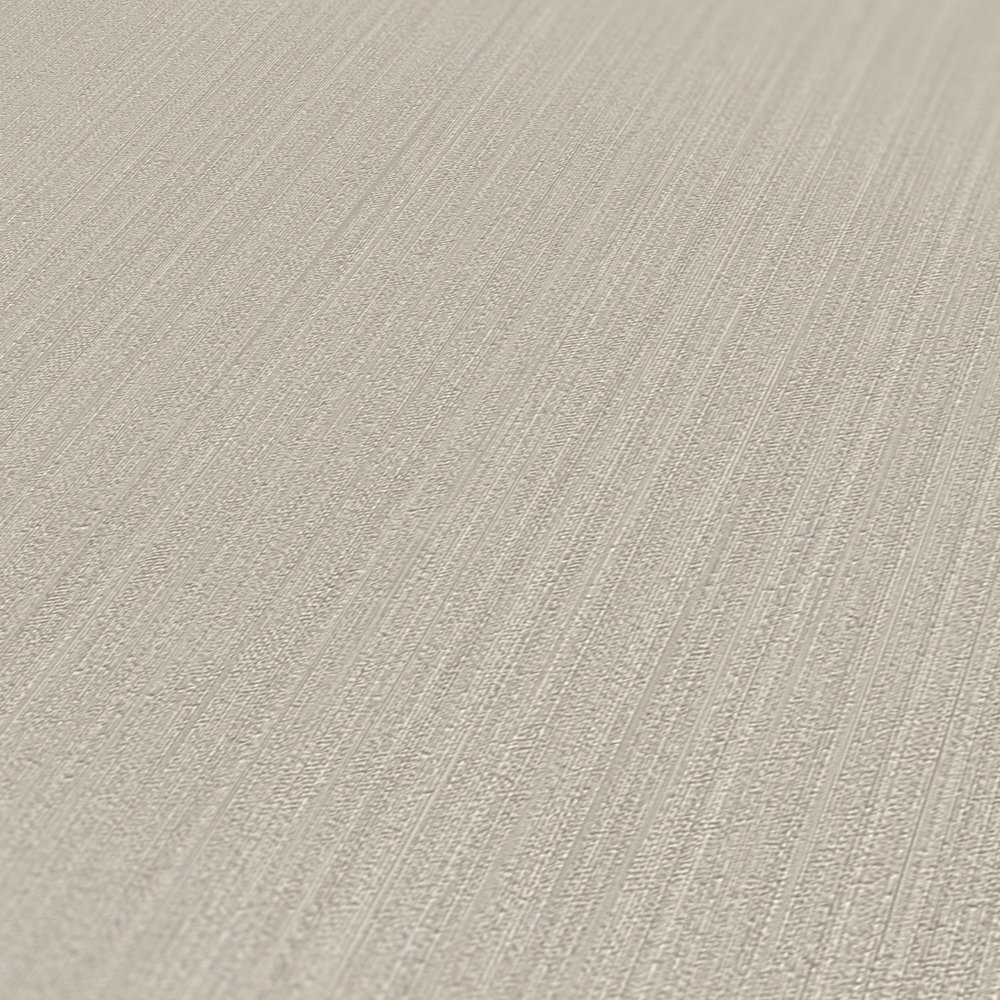             Plain wallpaper beige grey with satin finish
        