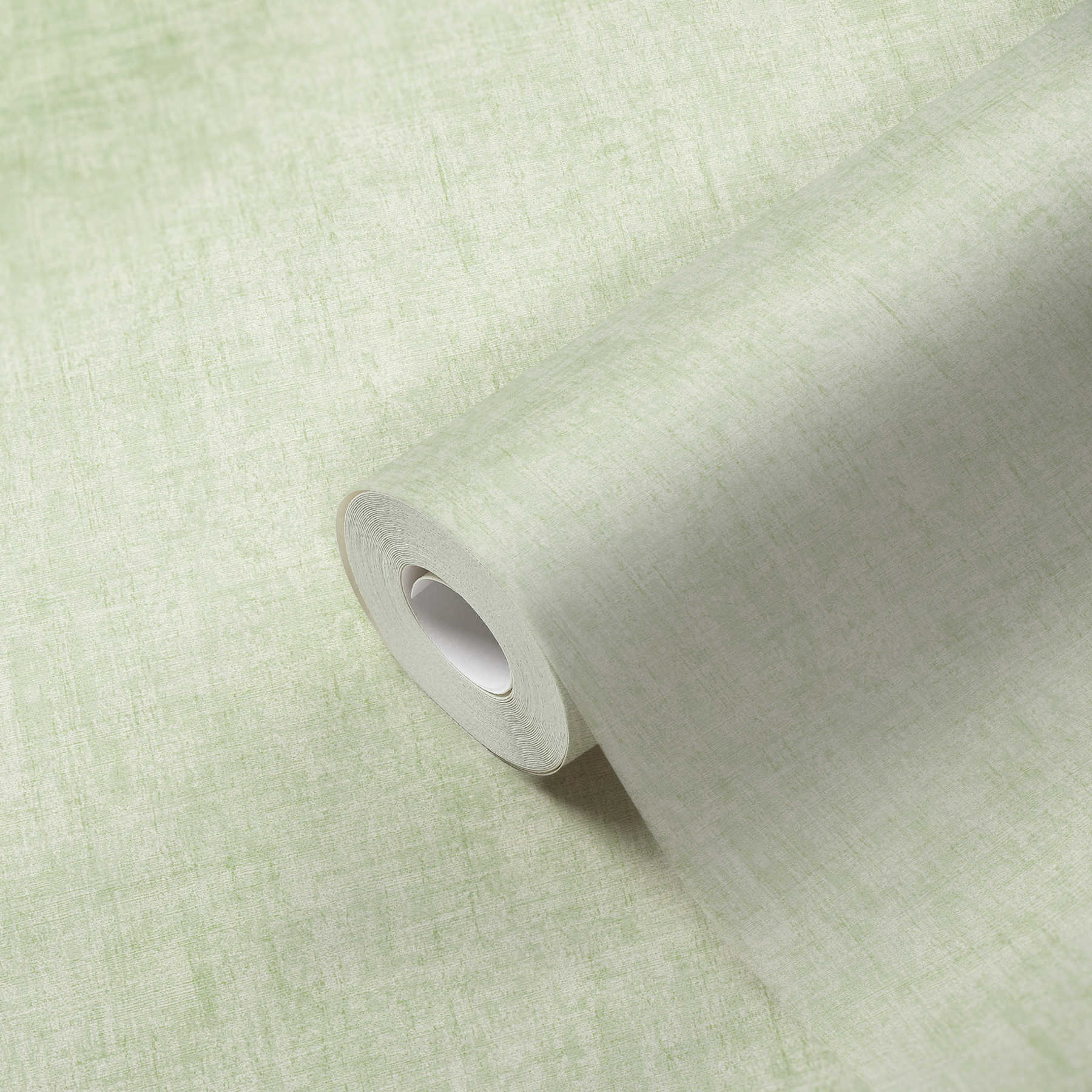             Papier peint vert tilleul Vert gris chiné avec structure naturelle
        
