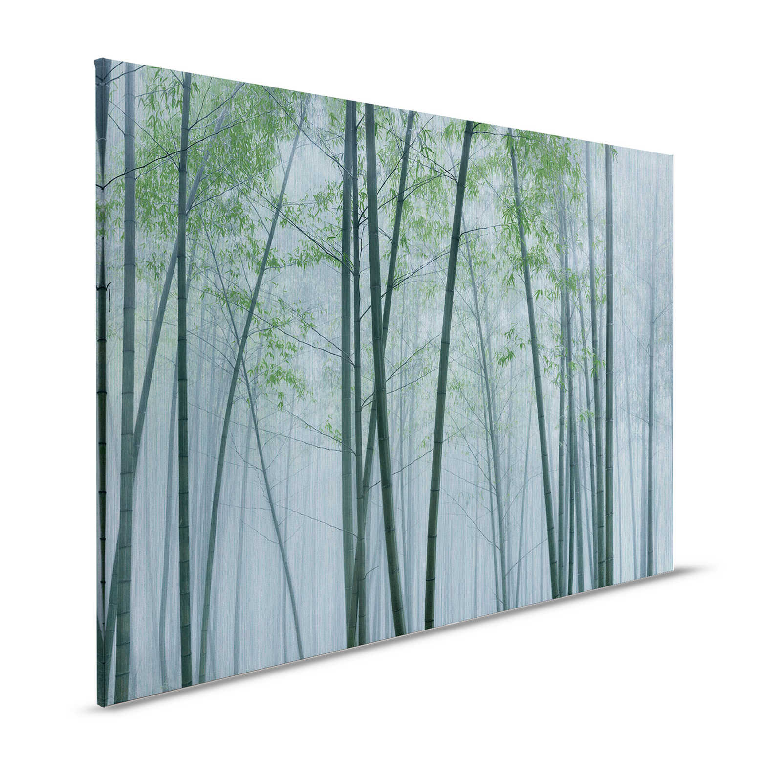 En el bambú 2 - Pintura en lienzo Bosque de bambú al amanecer - 1,20 m x 0,80 m
