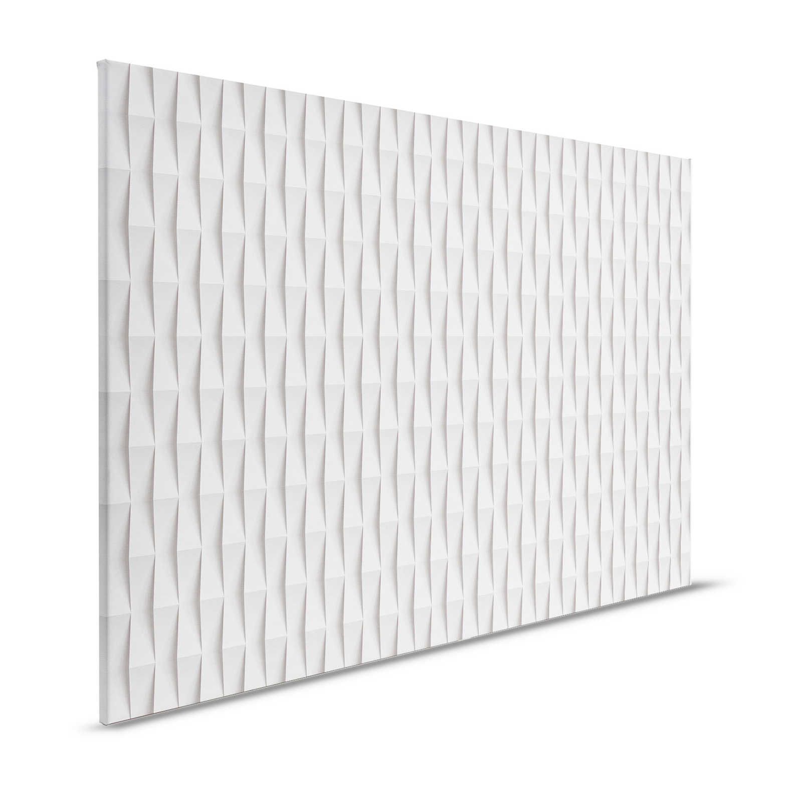 Paper House 2 - 3D toile papier pliage design avec ombres portées - 1,20 m x 0,80 m
