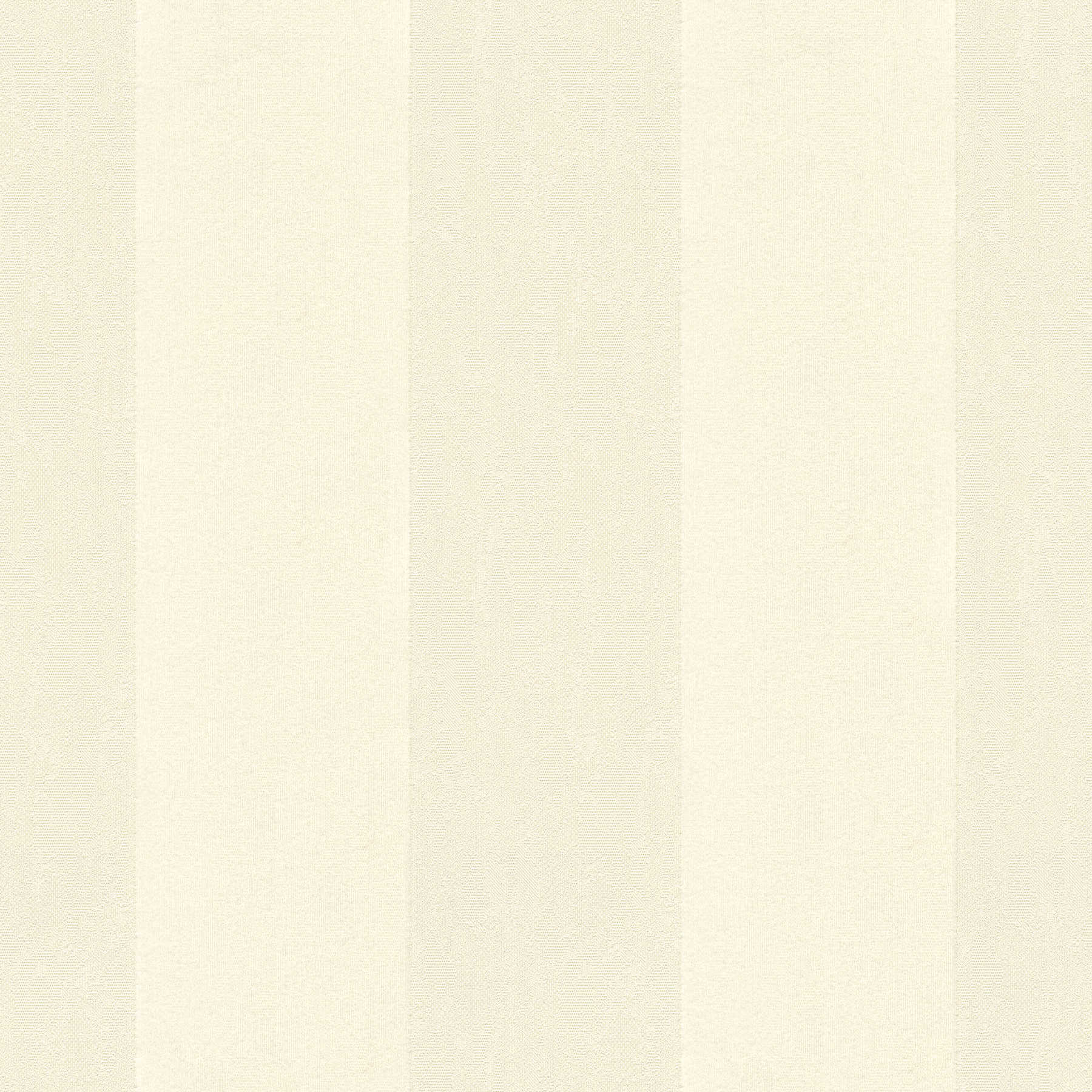 Papel pintado de rayas clásicas con rayas en bloque y brillo metálico - Crema
