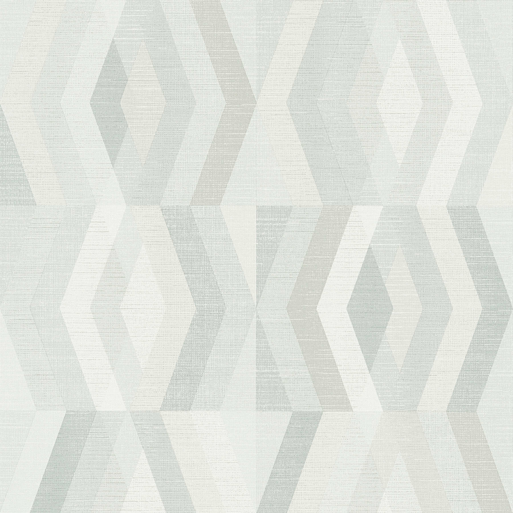 Behang in Scandinavische stijl met geometrisch patroon - grijs, beige
