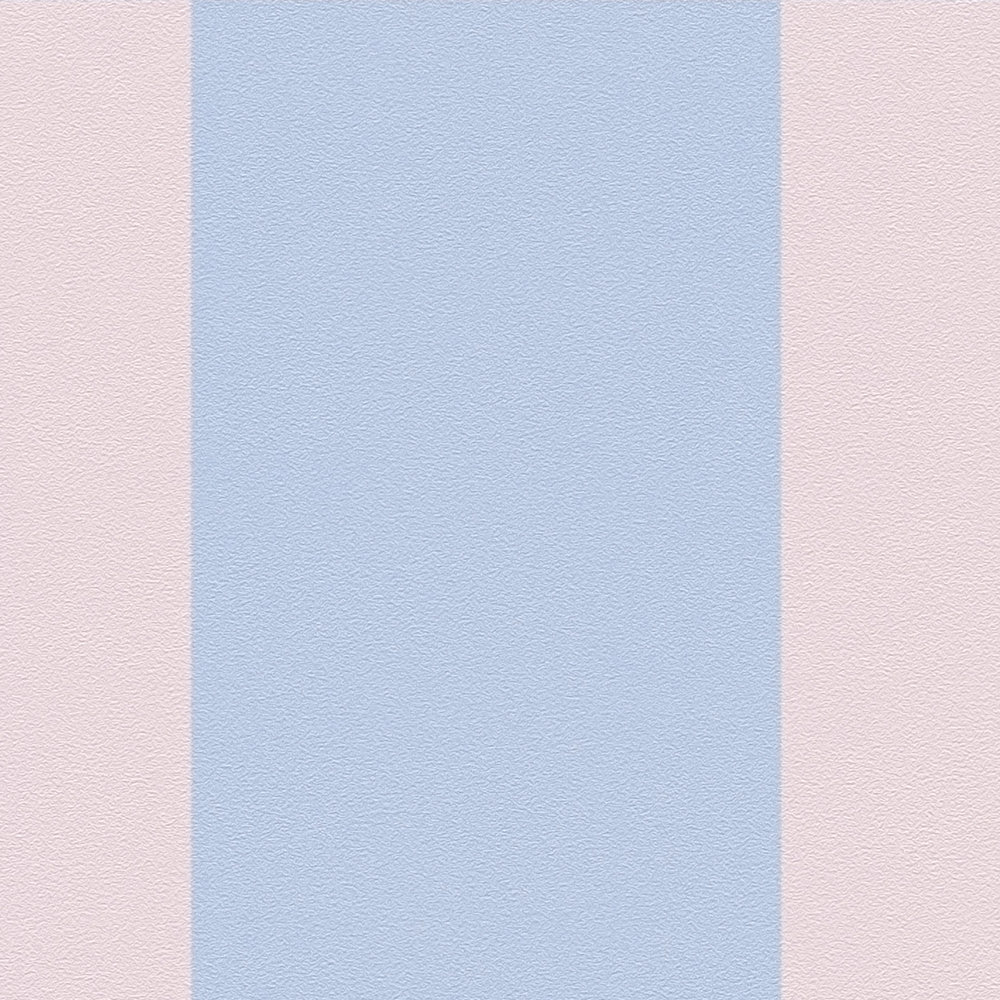             Papier peint intissé graphique quadrilatère bicolore - bleu, rose
        