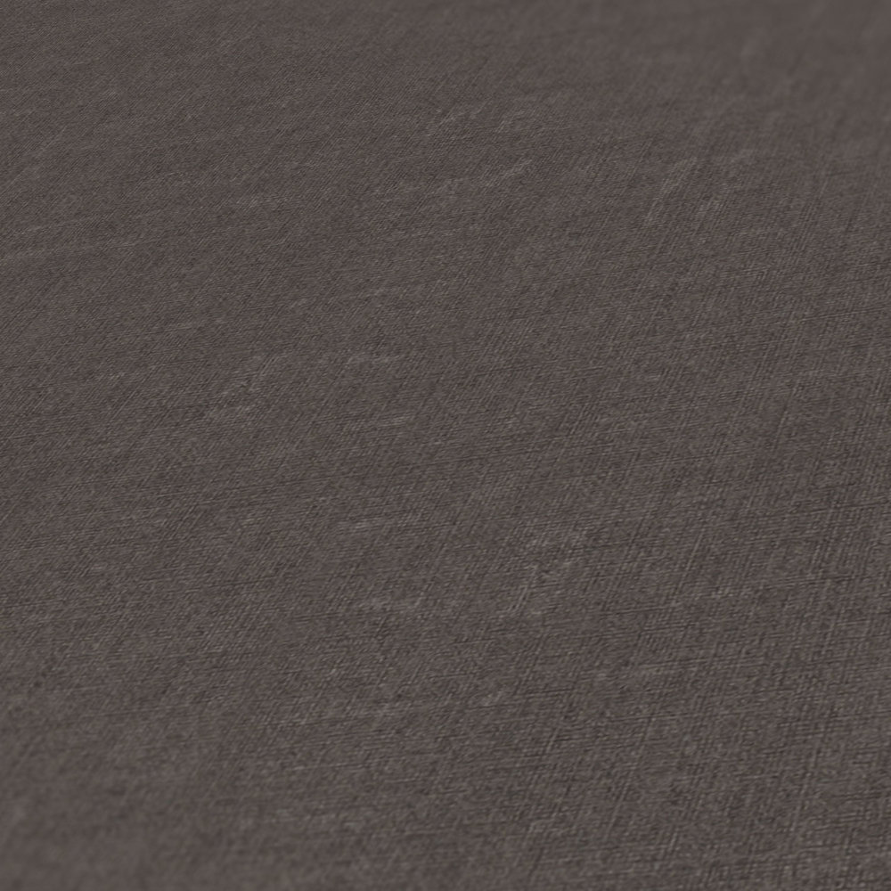             Papel pintado Melange liso con diseño de estructura - gris, negro
        